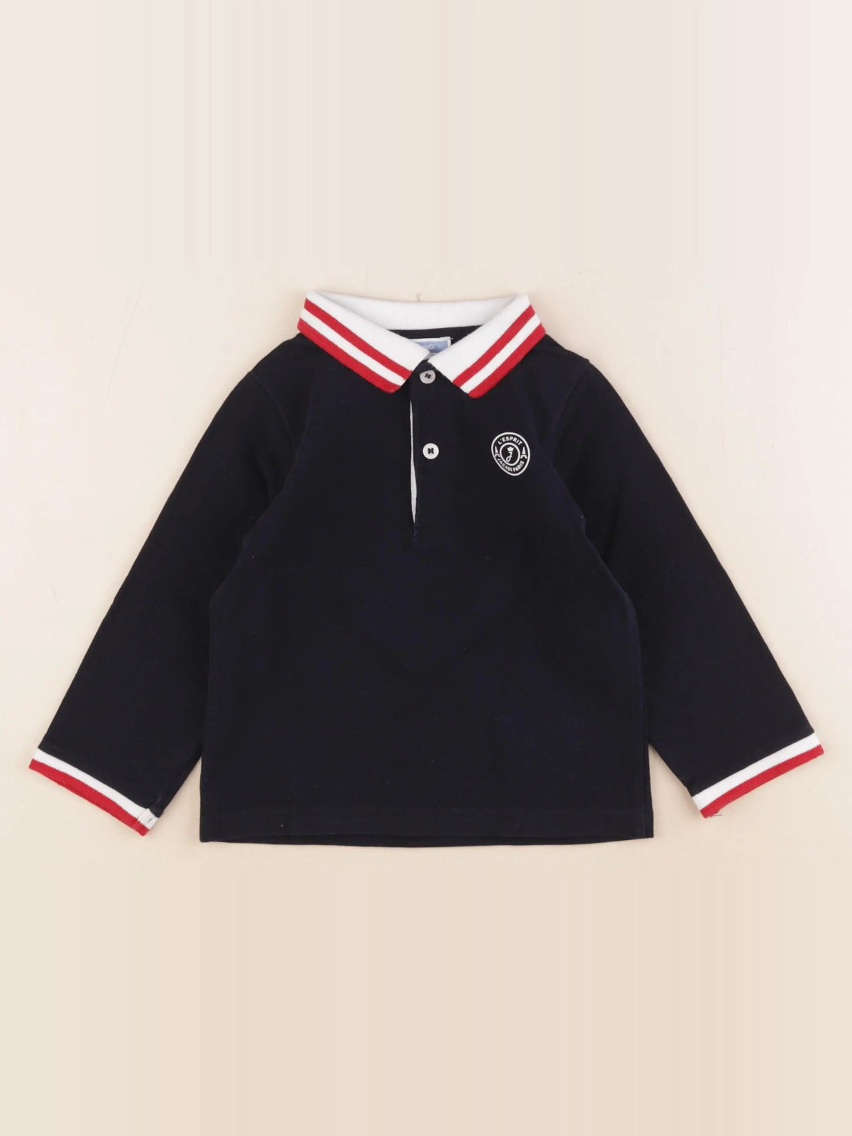 Jacadi - polo bleu - 36 mois