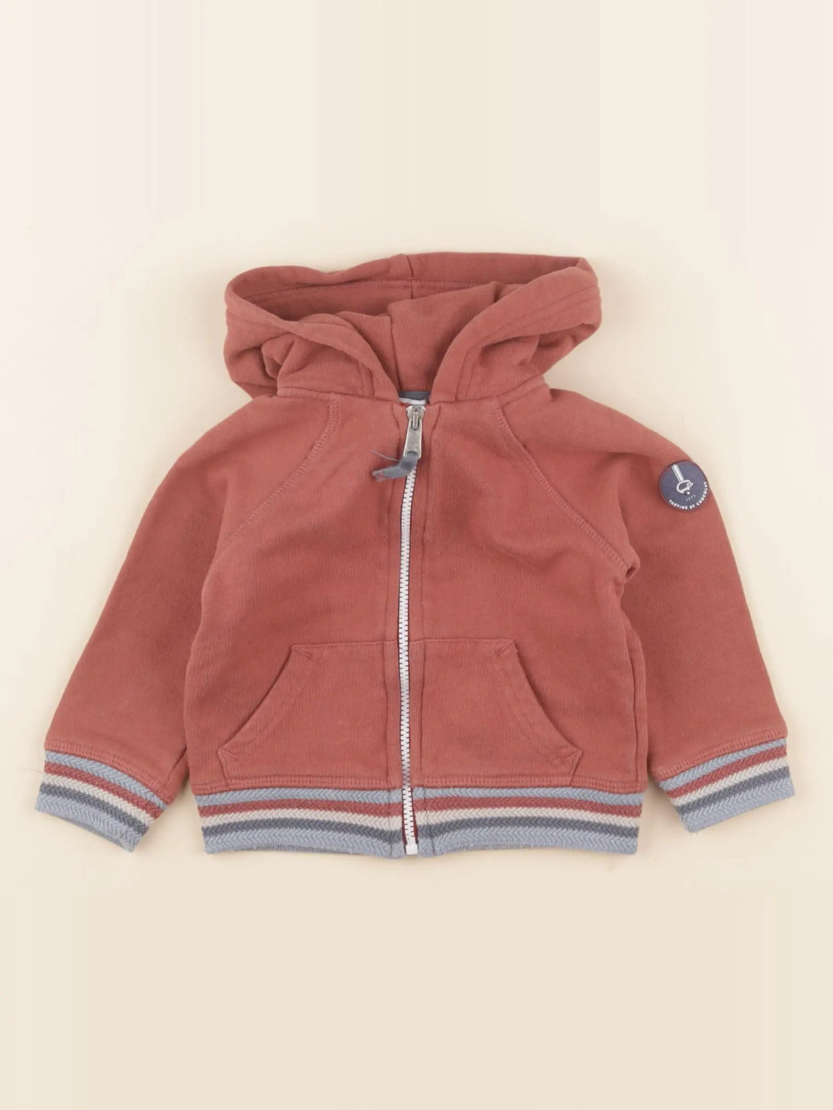 Tartine & Chocolat - sweat rouge - 1 an