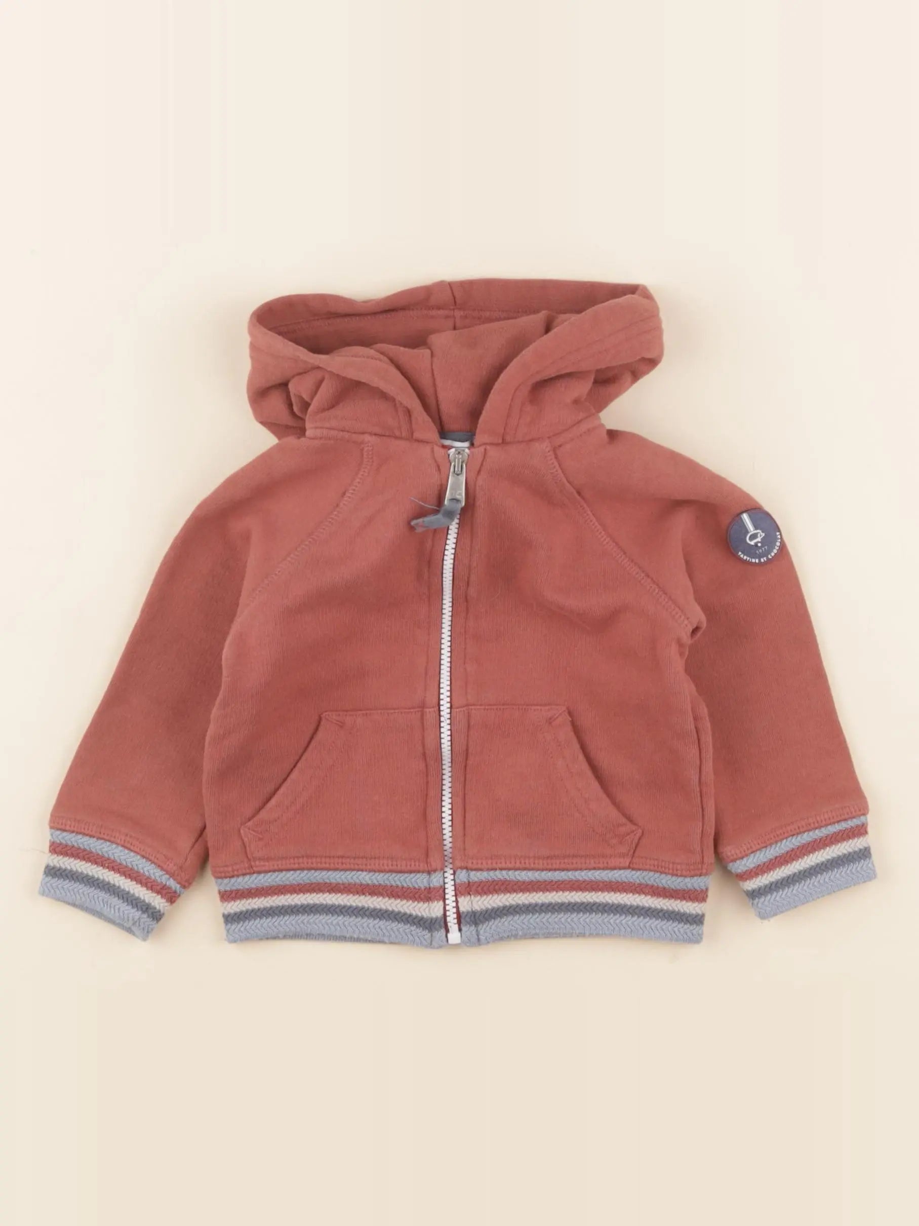 Tartine & Chocolat - sweat rouge - 1 an