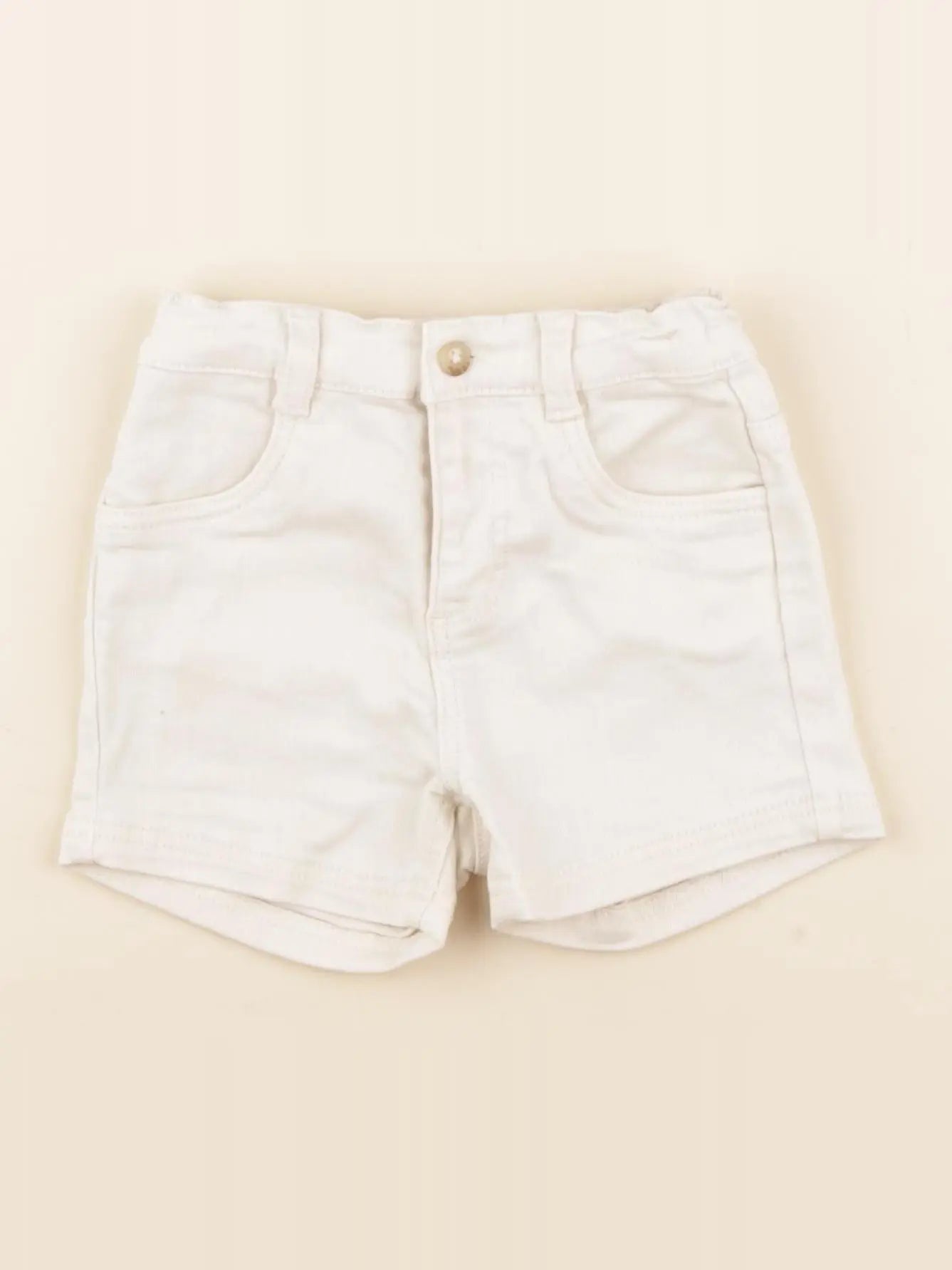 Petit Bateau - short blanc - 6 mois