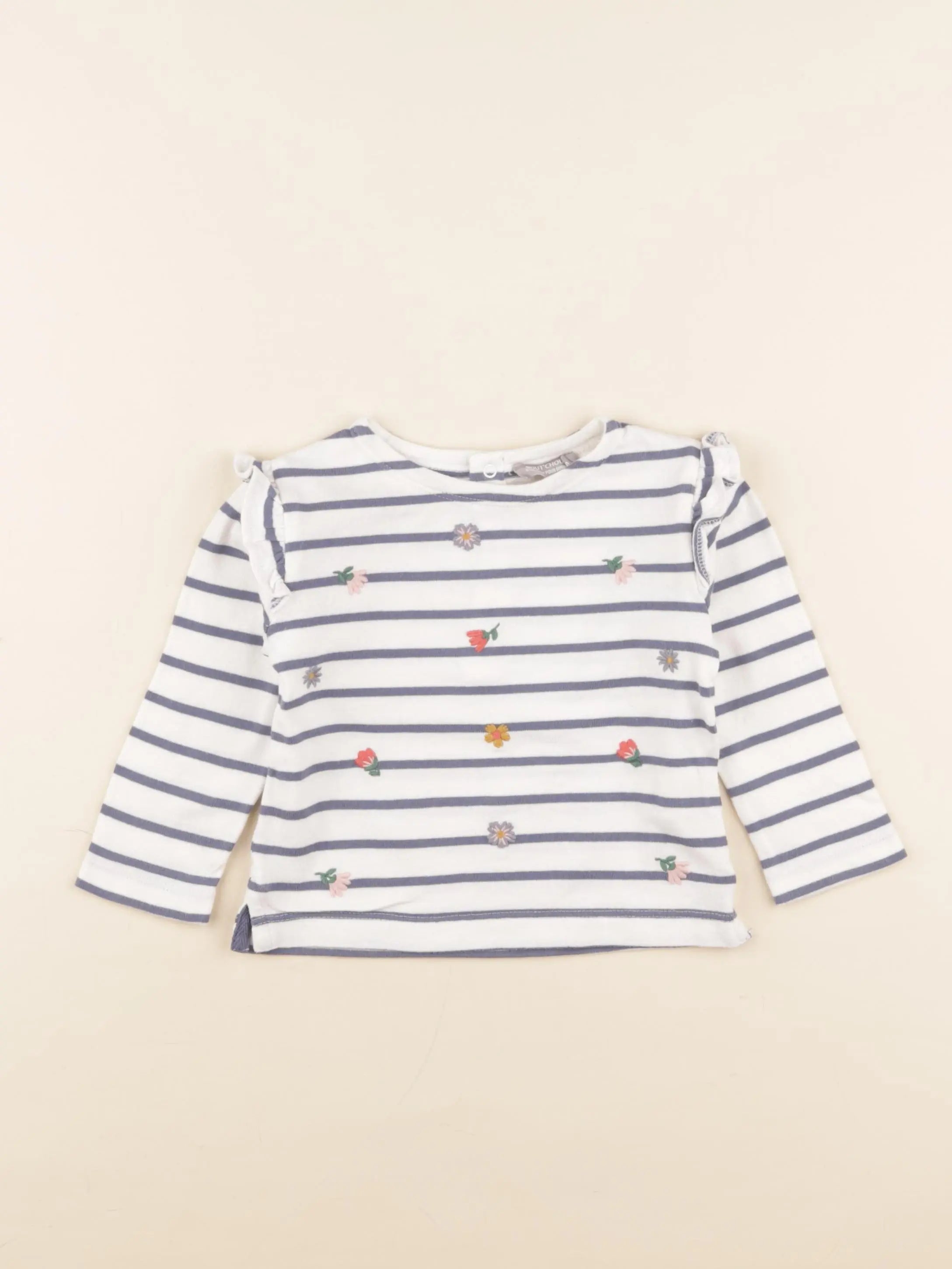 Boutchou - sweat multicolore - 12 mois