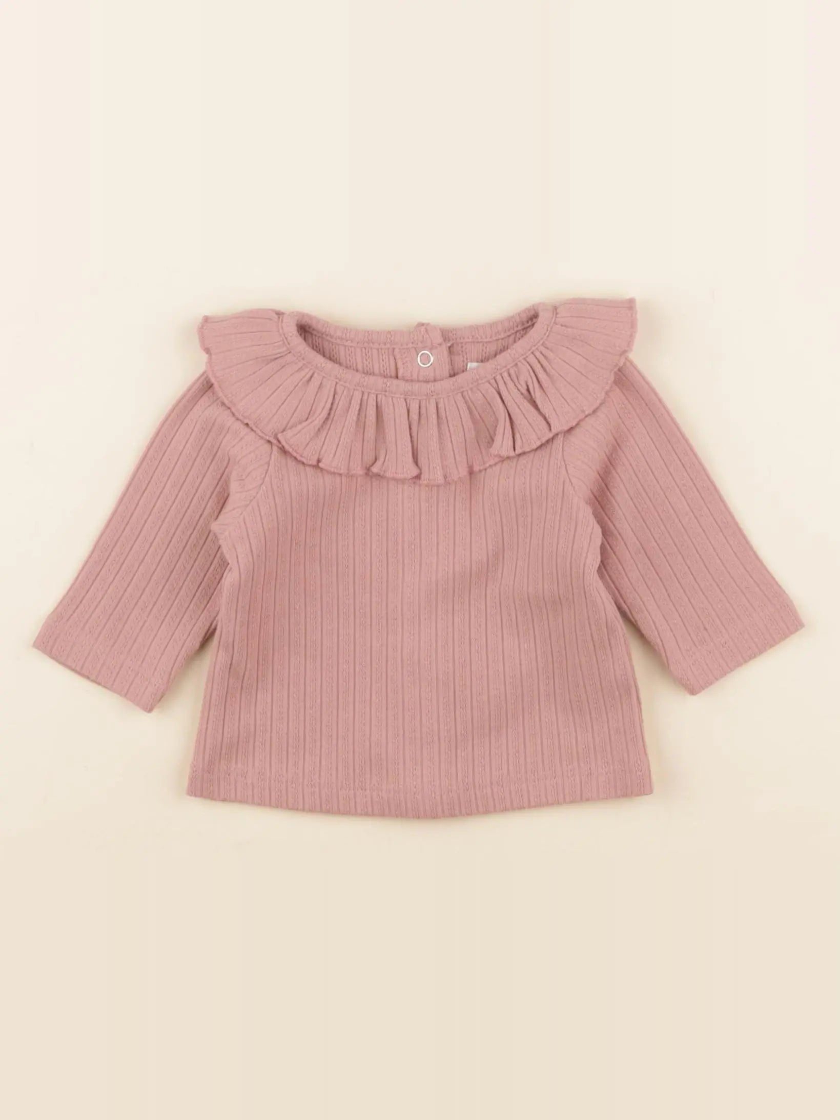 Vertbaudet - tee-shirt rose - 1 mois
