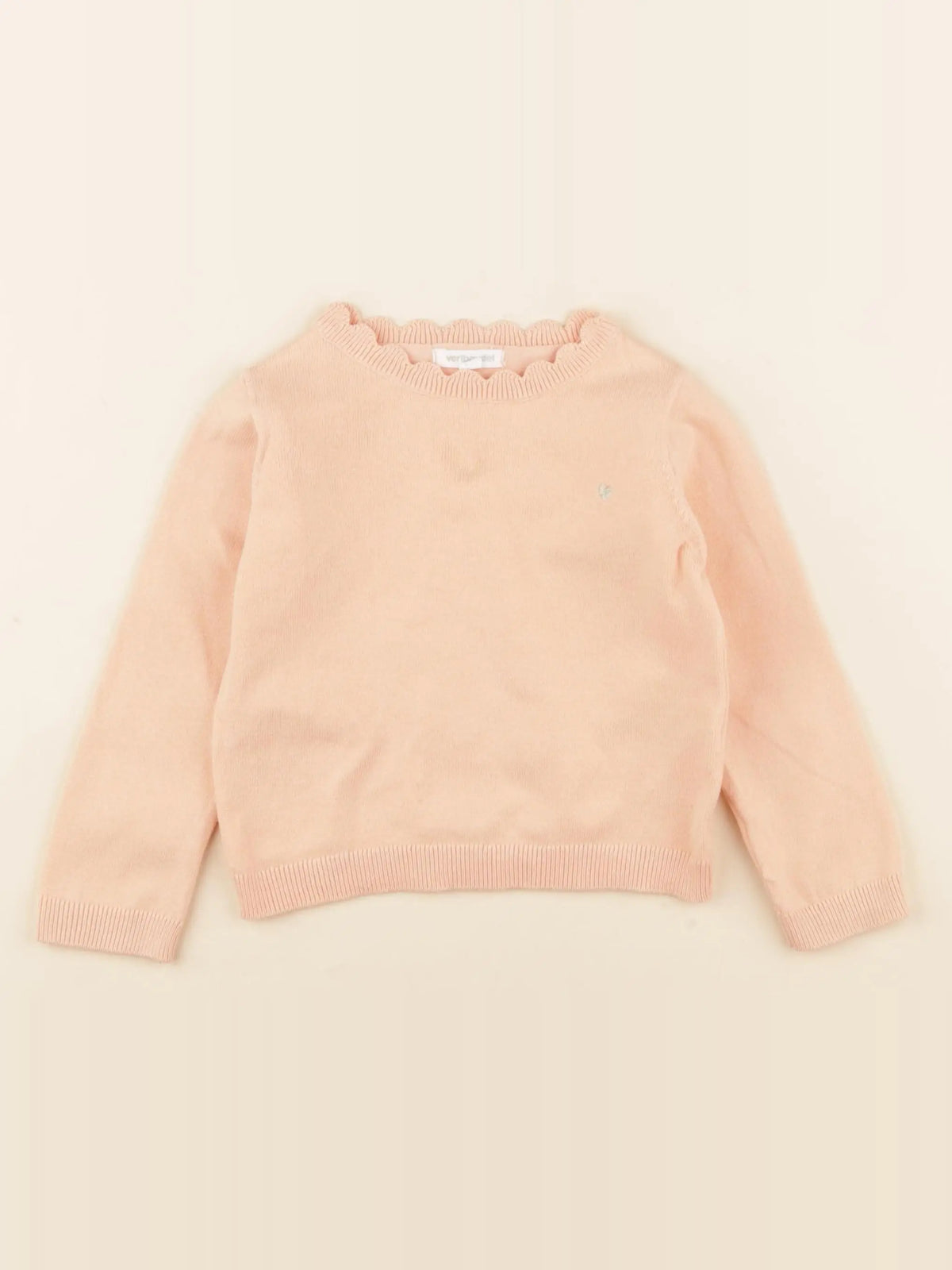 Vertbaudet - pull orange - 2 ans