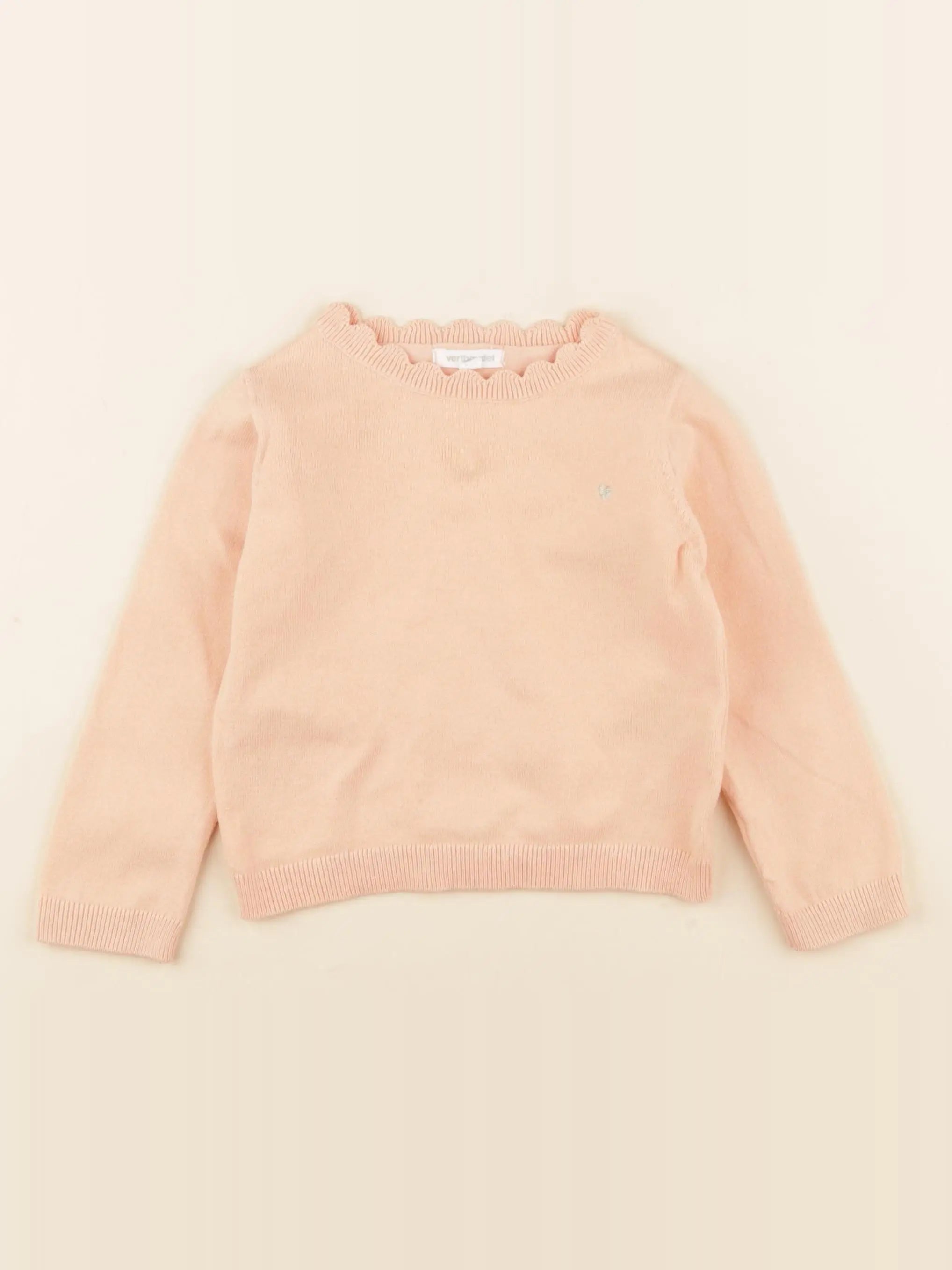 Vertbaudet - pull orange - 2 ans