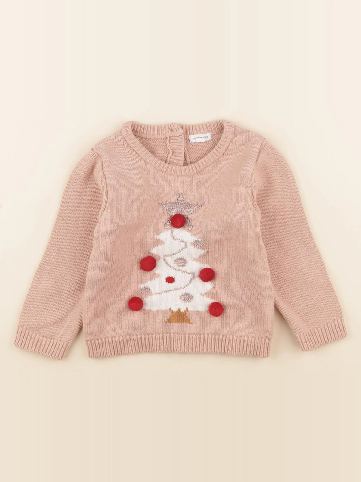 Vertbaudet - pull rose - 18 mois