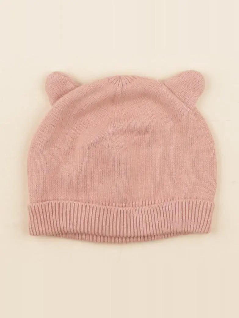 Vertbaudet - bonnet rose - 6 mois