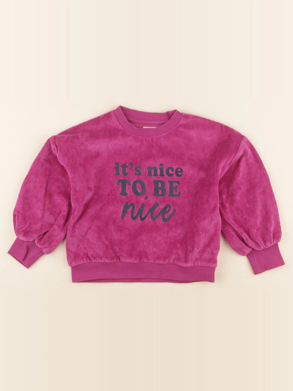 Vertbaudet - sweat rose - 6 ans