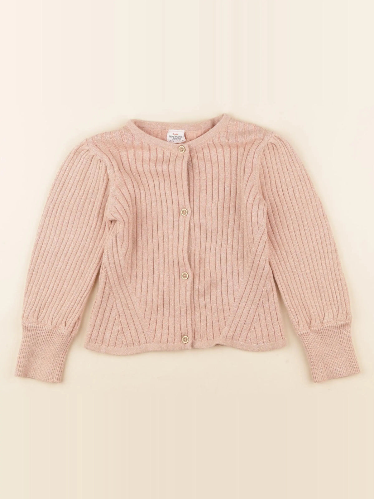 Tape à l'oeil - gilet rose, or - 4 ans