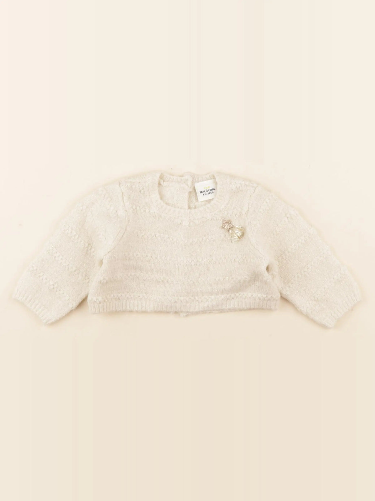 Tape à l'oeil - pull beige - 6 mois