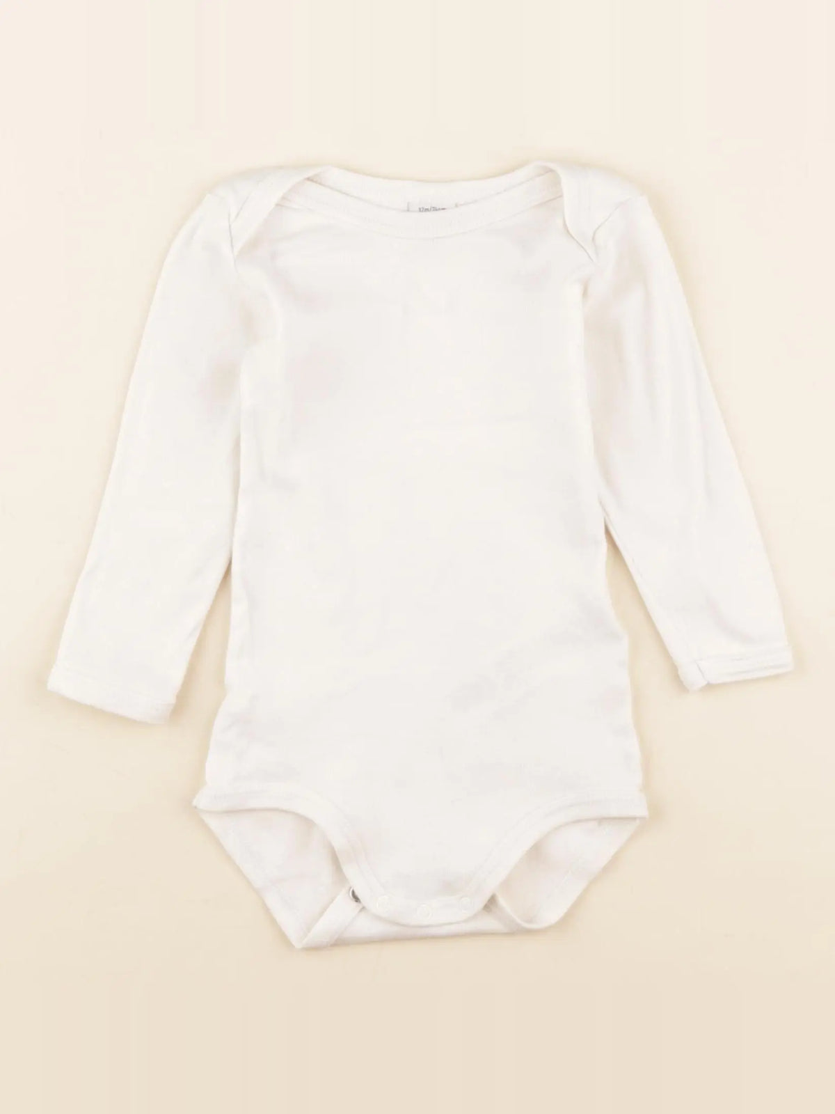 Petit Bateau - body blanc - 12 mois