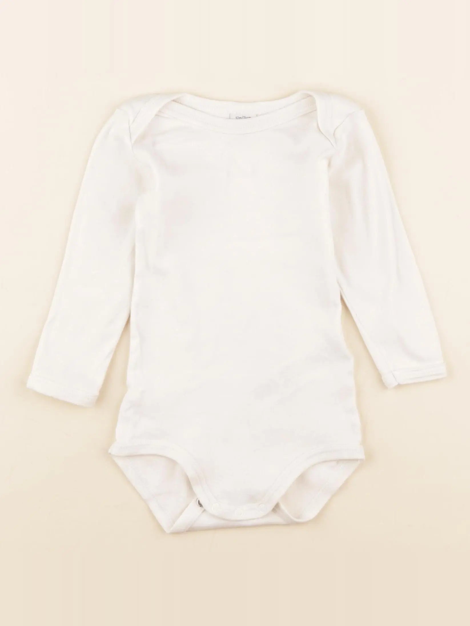 Petit Bateau - body blanc - 12 mois