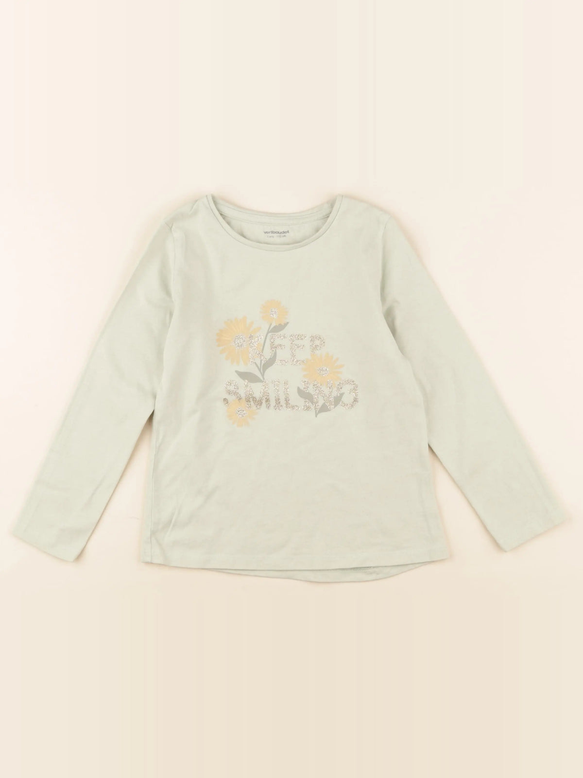 Vertbaudet - tee-shirt vert - 5 ans
