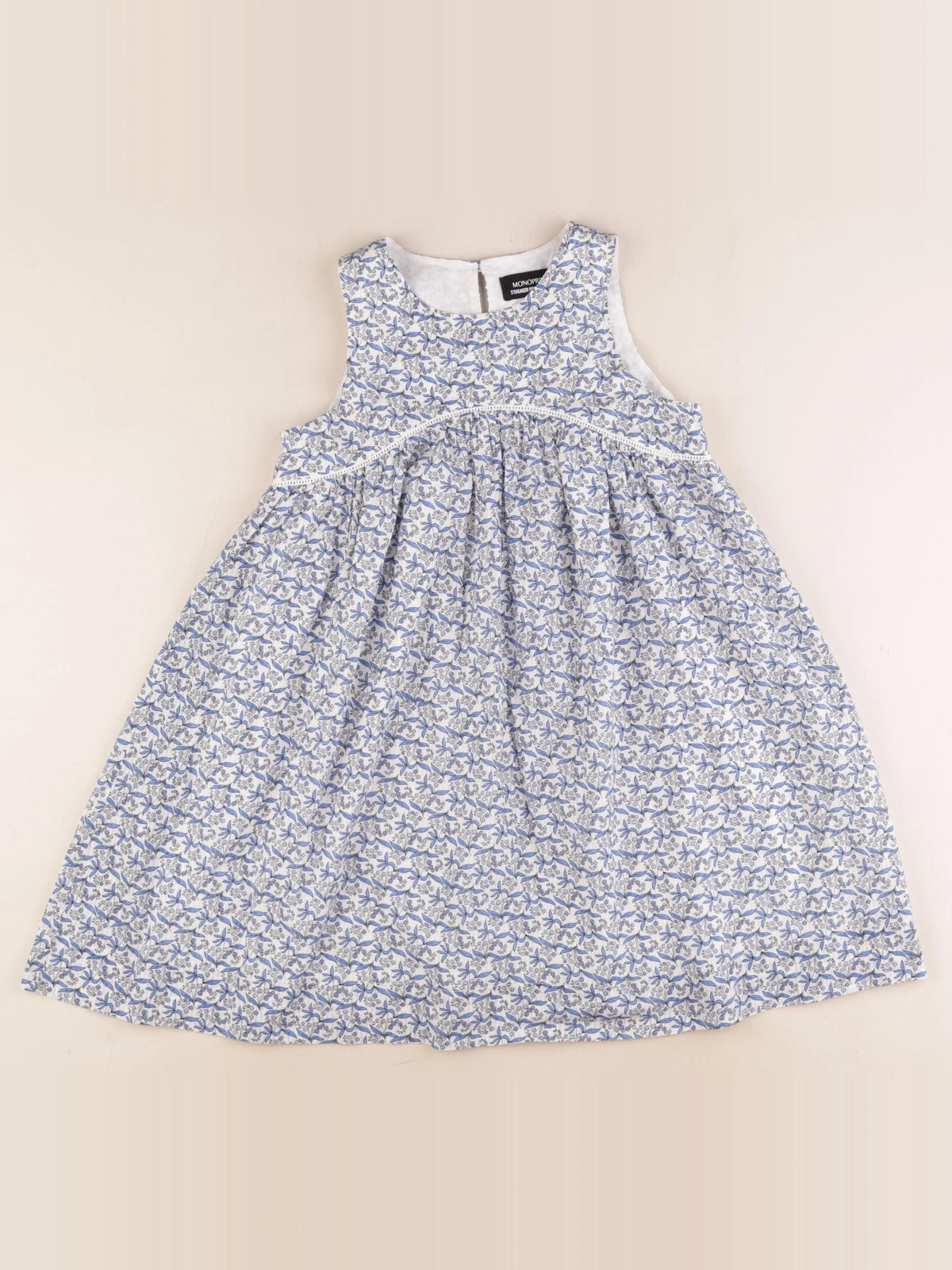 Monoprix - robe bleu - 8 ans