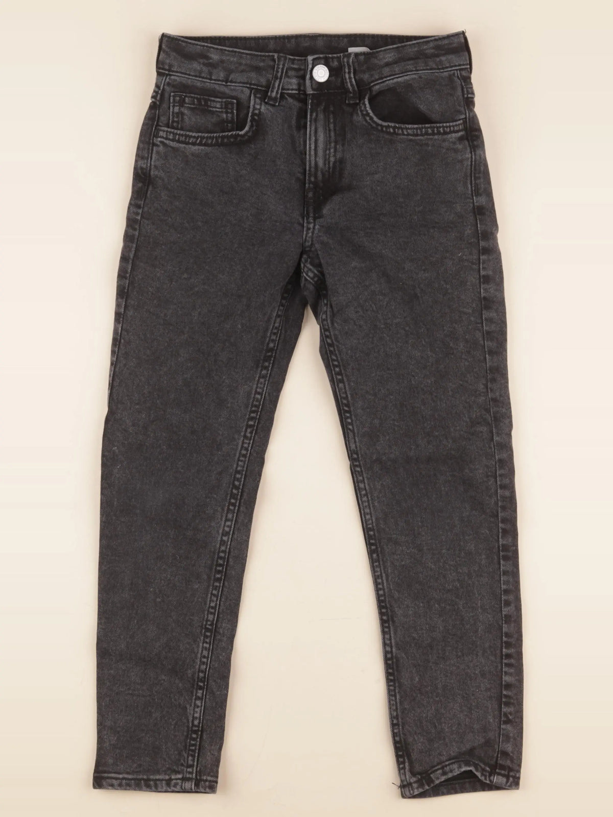 H&M - jean noir - 7/8 ans