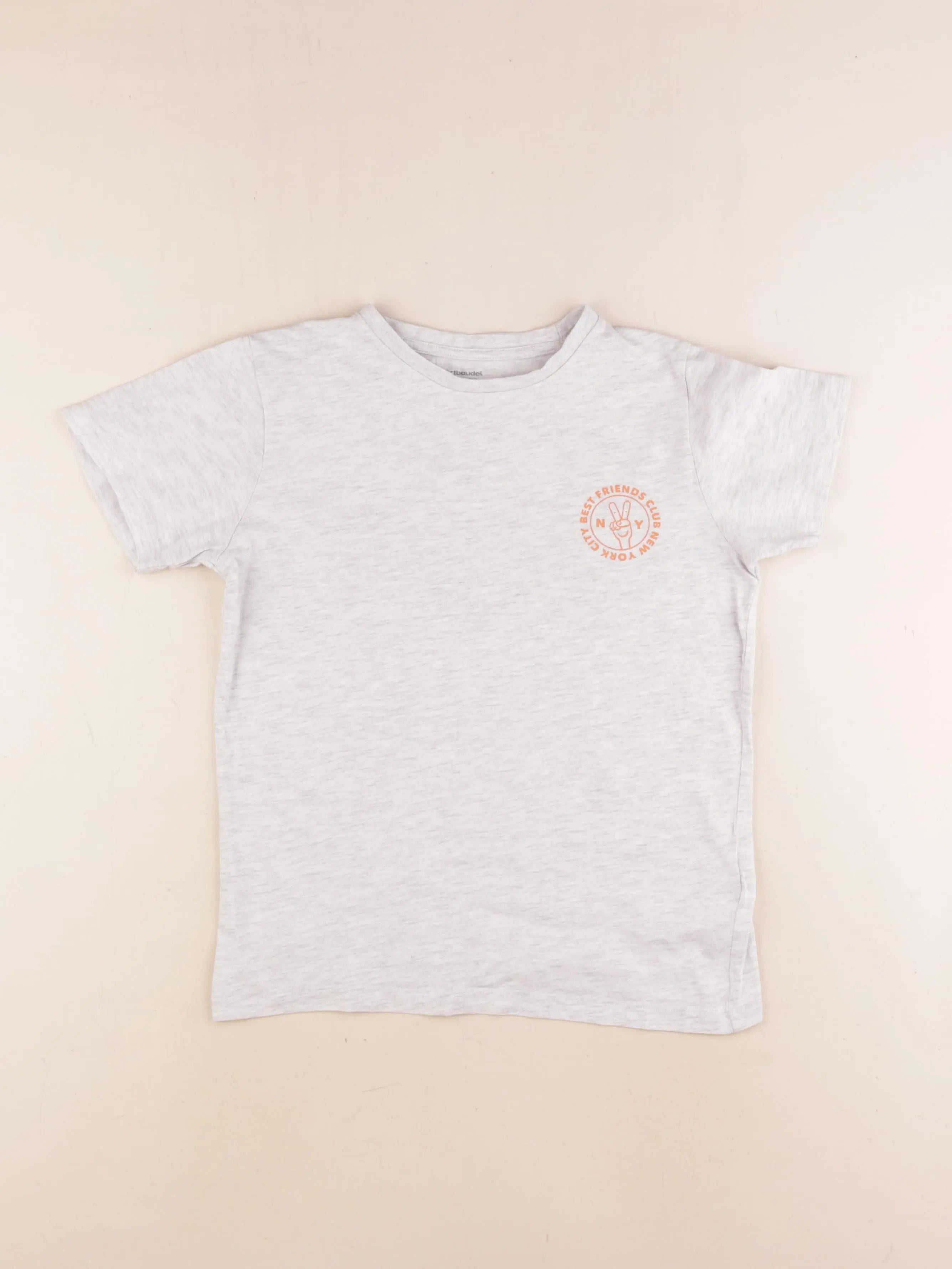 Vertbaudet - tee-shirt gris - 10 ans