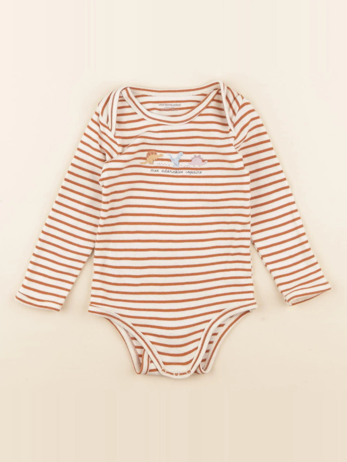 Vertbaudet - body marron - 24 mois