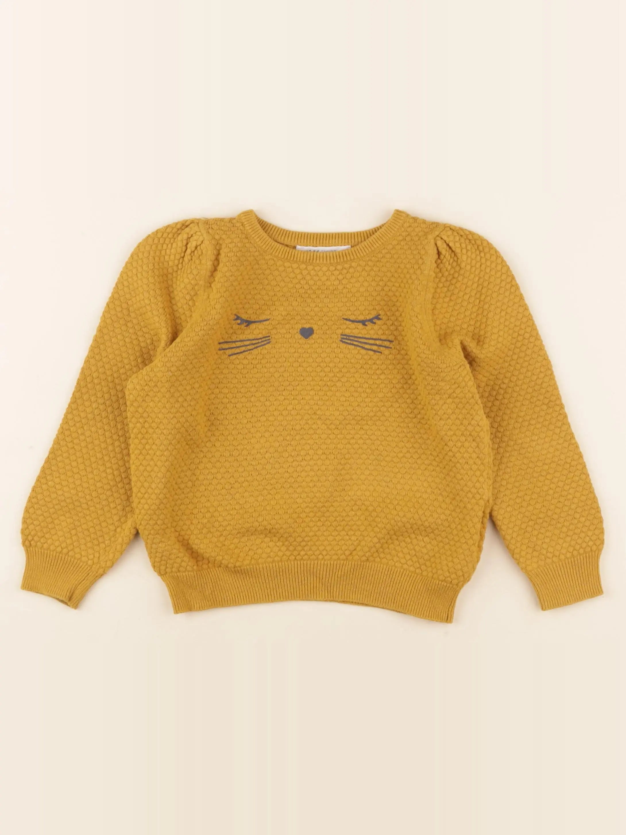 H&M - pull jaune - 18/24 mois