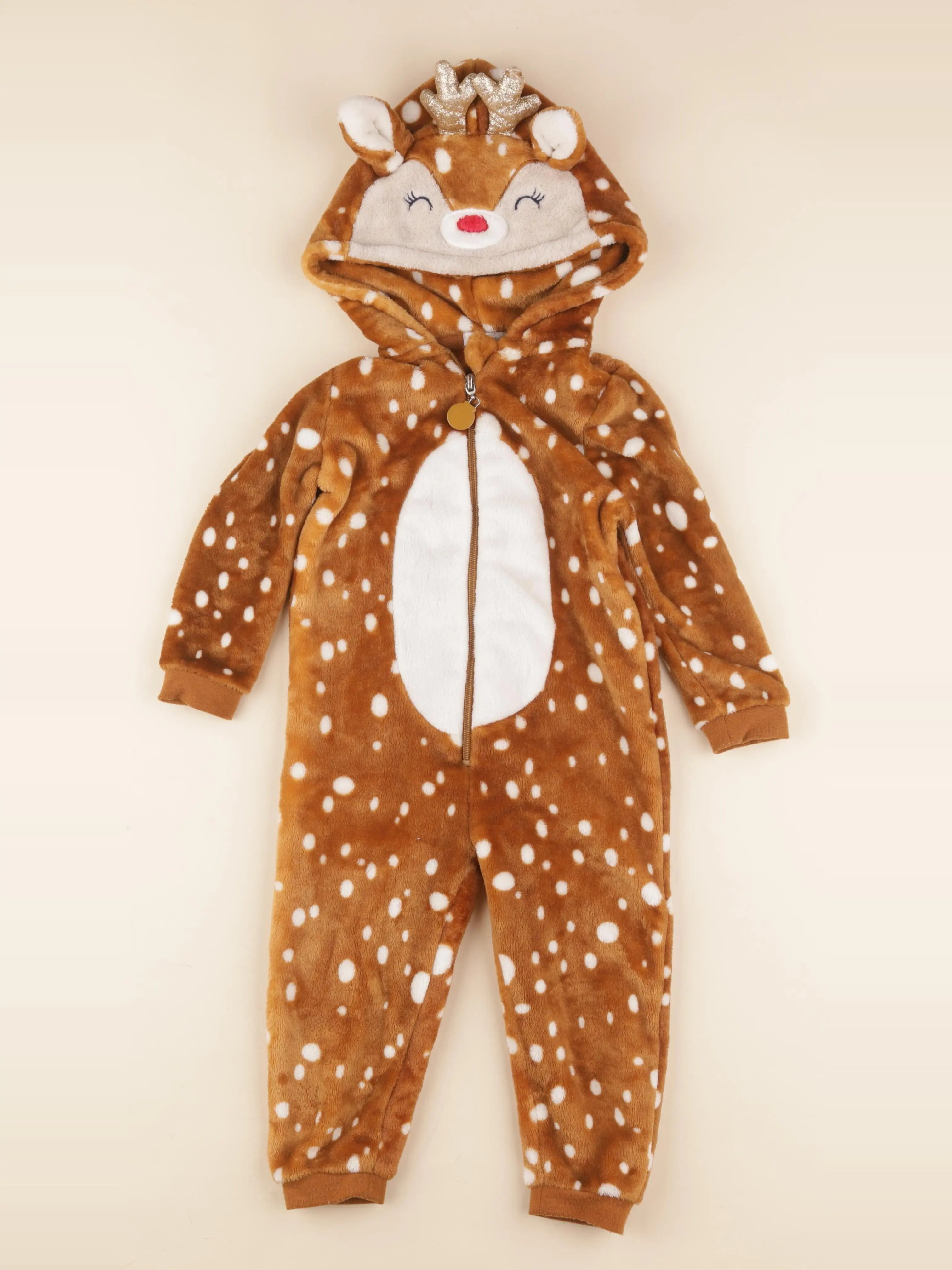 Vertbaudet - sur-pyjama marron, or - 3 ans