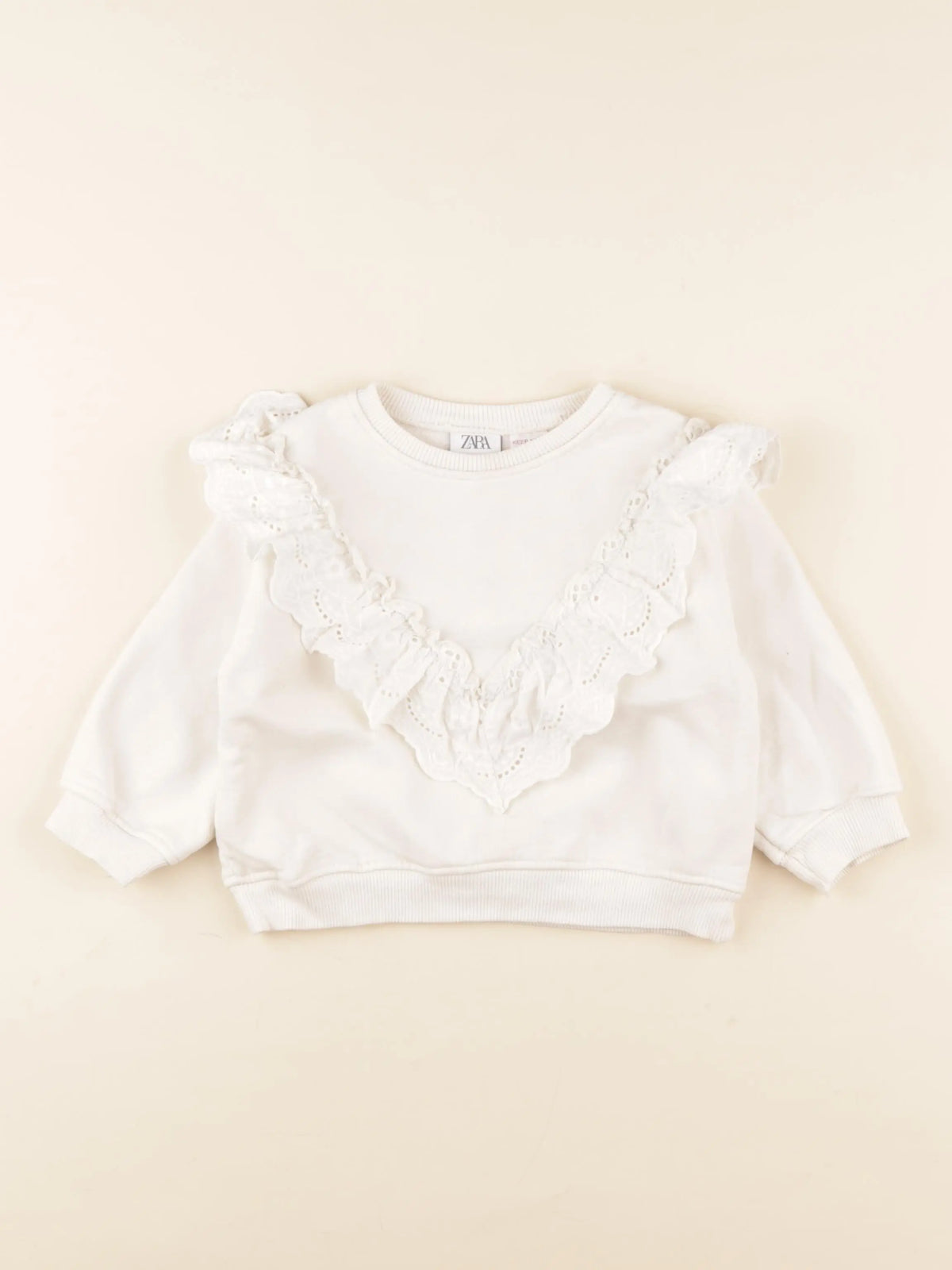Zara - sweat beige - 18/24 mois