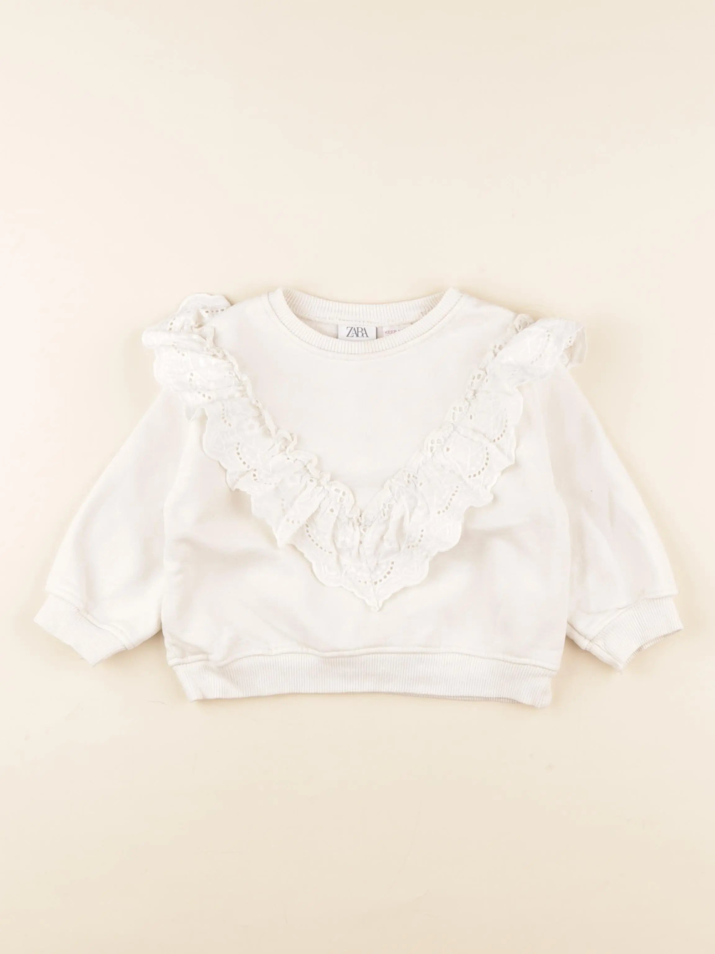 Zara - sweat beige - 18/24 mois
