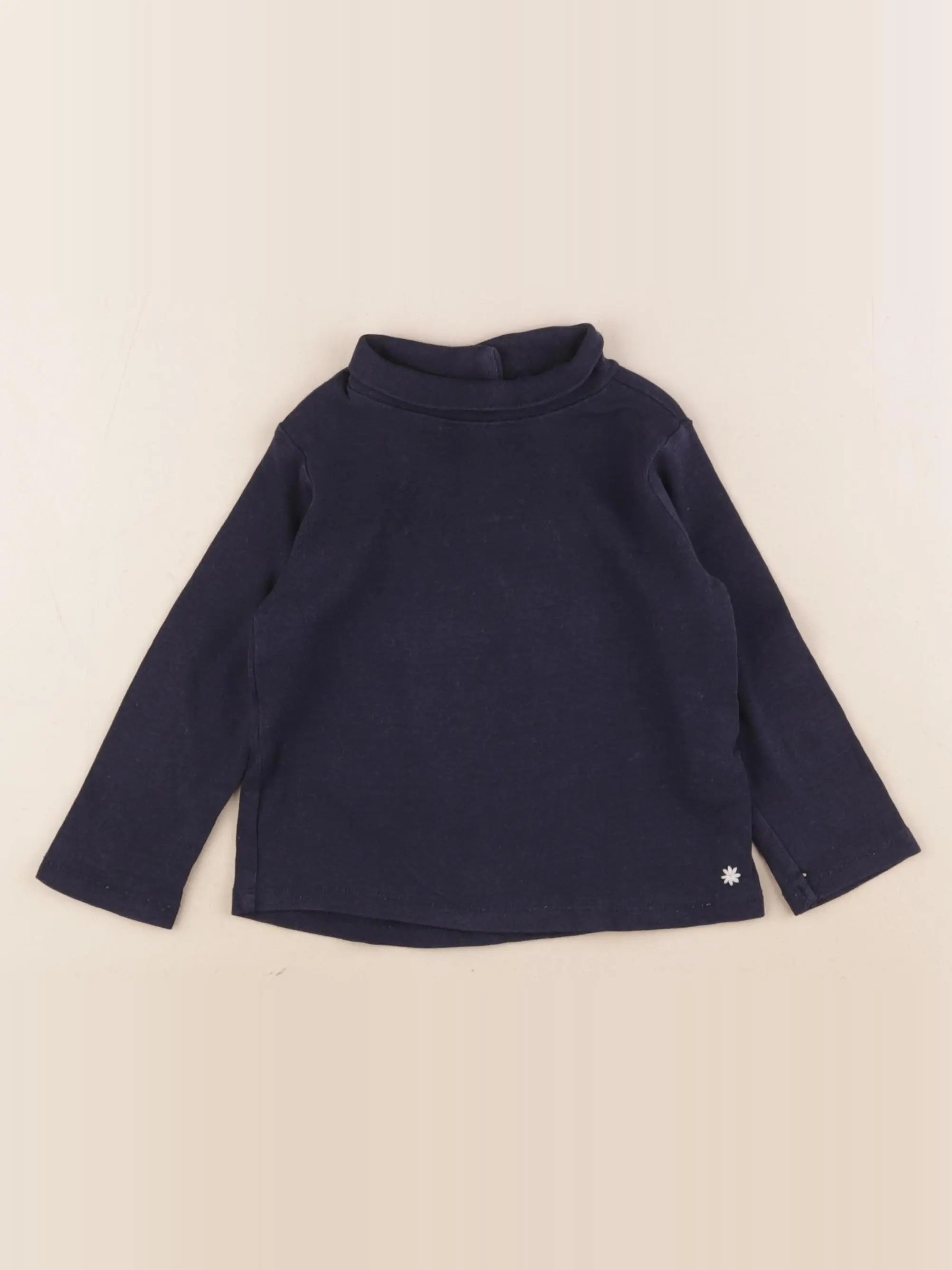 Zara - sous-pull bleu - 12/18 mois