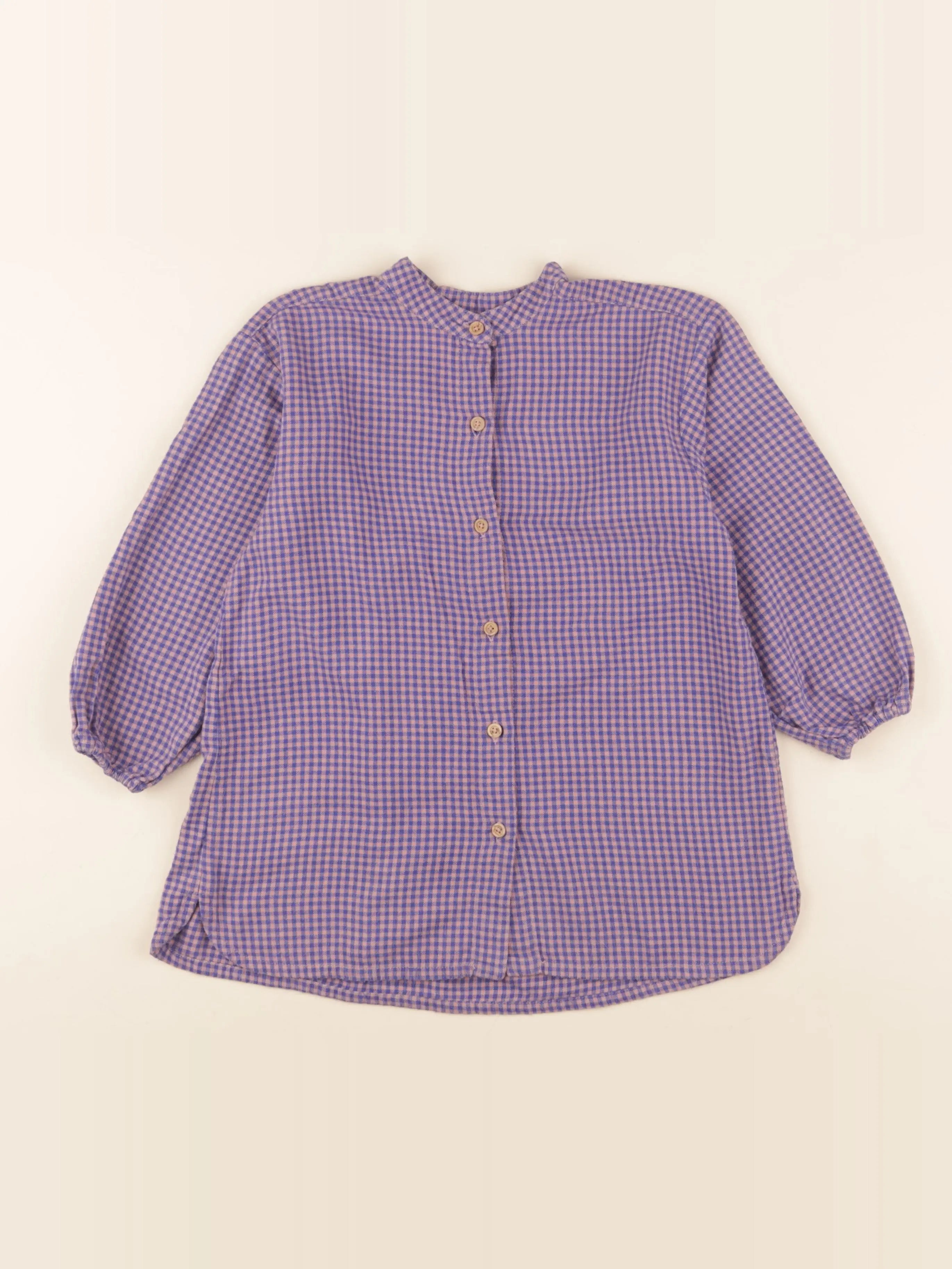 Marlot Paris - robe bleu, rose - 4 ans
