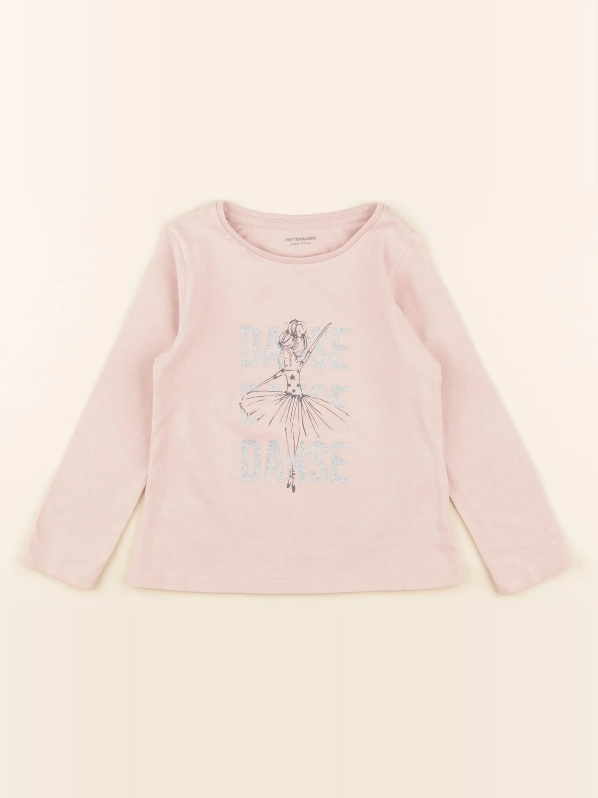 Vertbaudet - tee-shirt rose - 3 ans