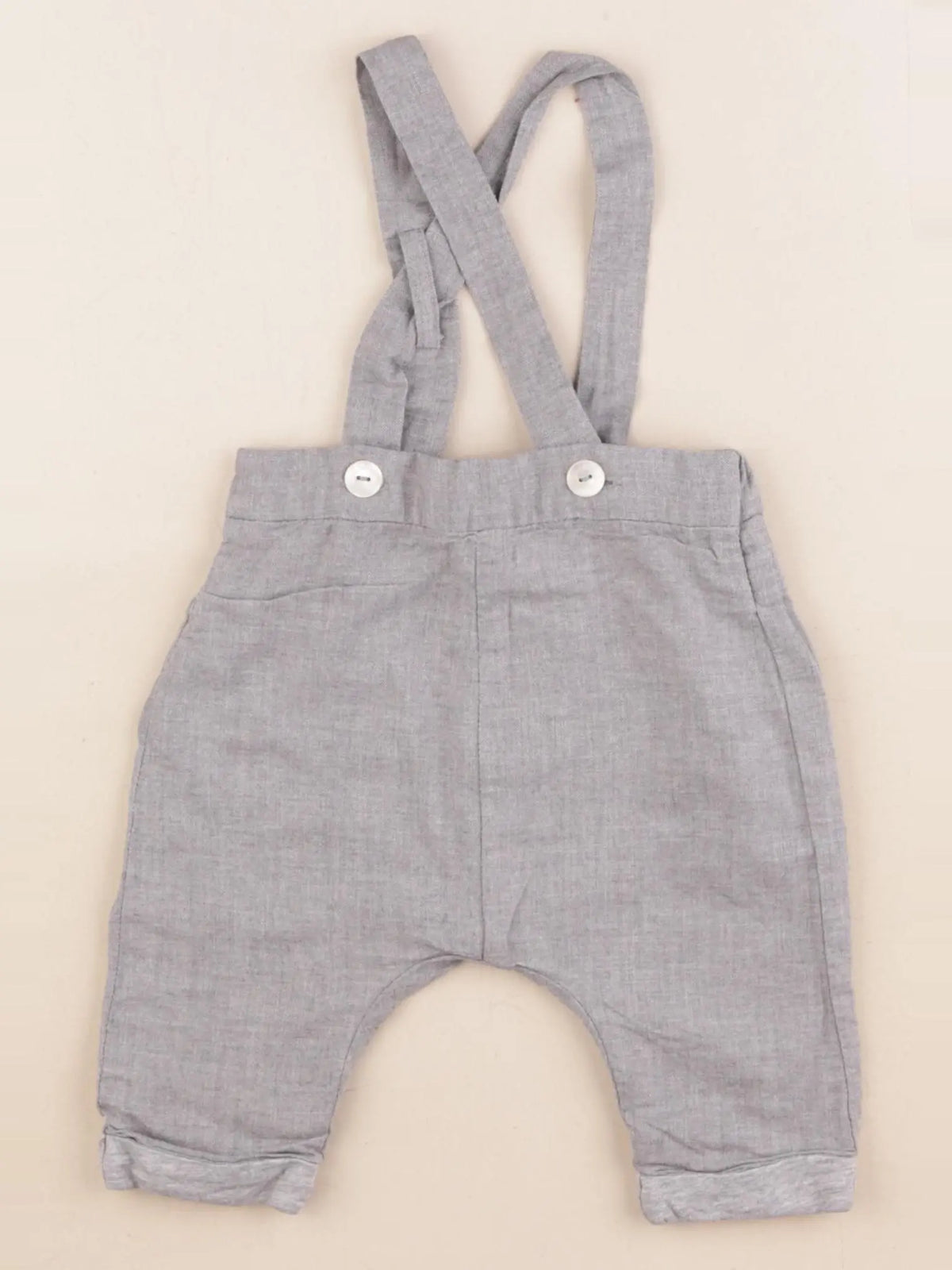 Jacadi - pantalon doublé gris - 6 mois