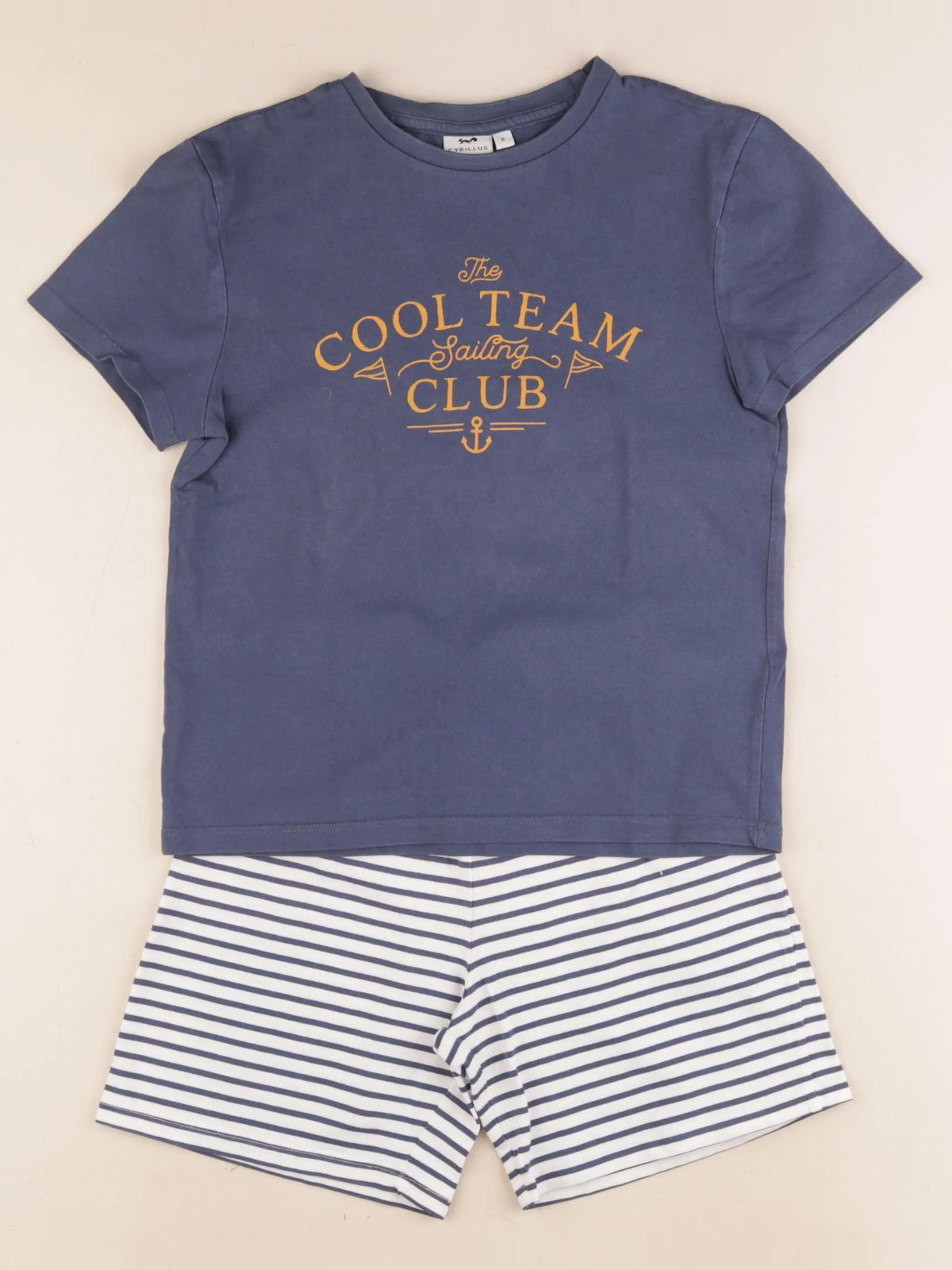 Cyrillus - pyjama coton bleu - 8 ans