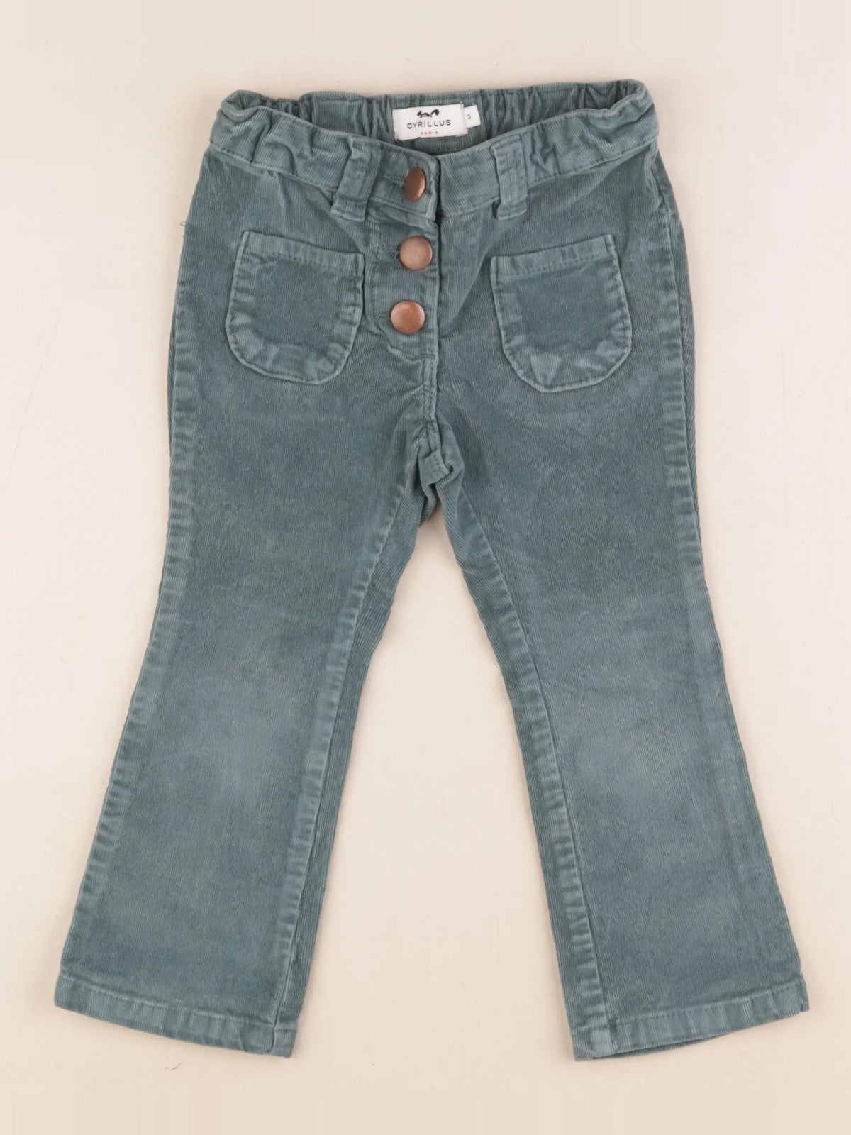 Cyrillus - pantalon vert - 3 ans