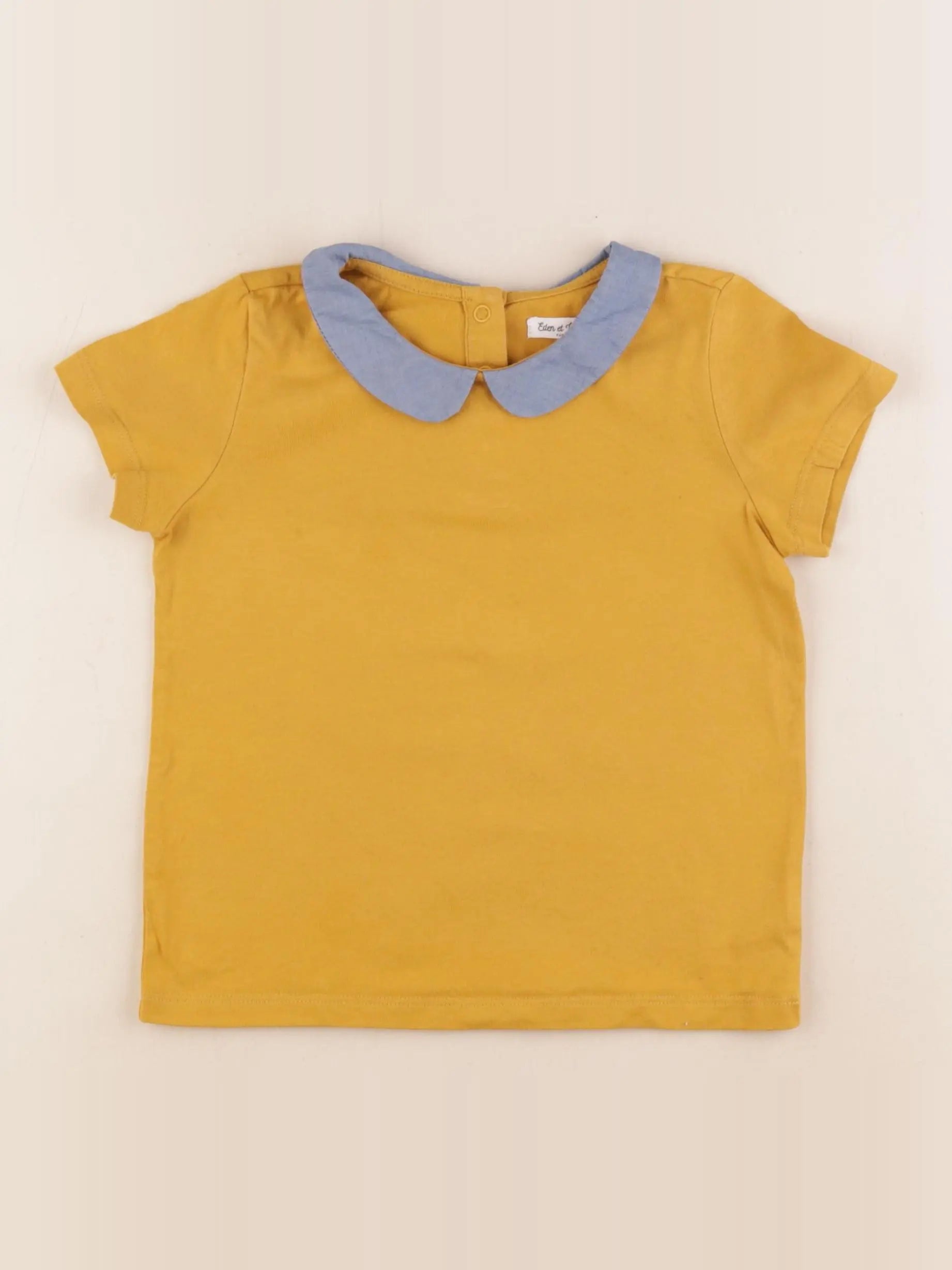 Eden & Victor - tee-shirt jaune - 5 ans