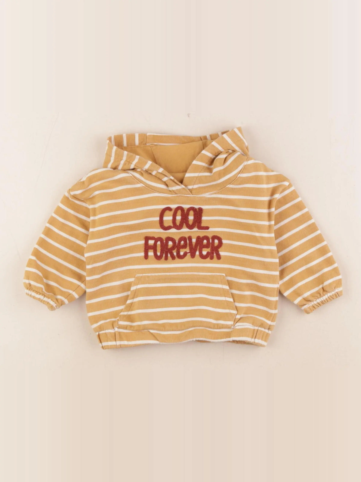 Vertbaudet - sweat jaune - 9 mois