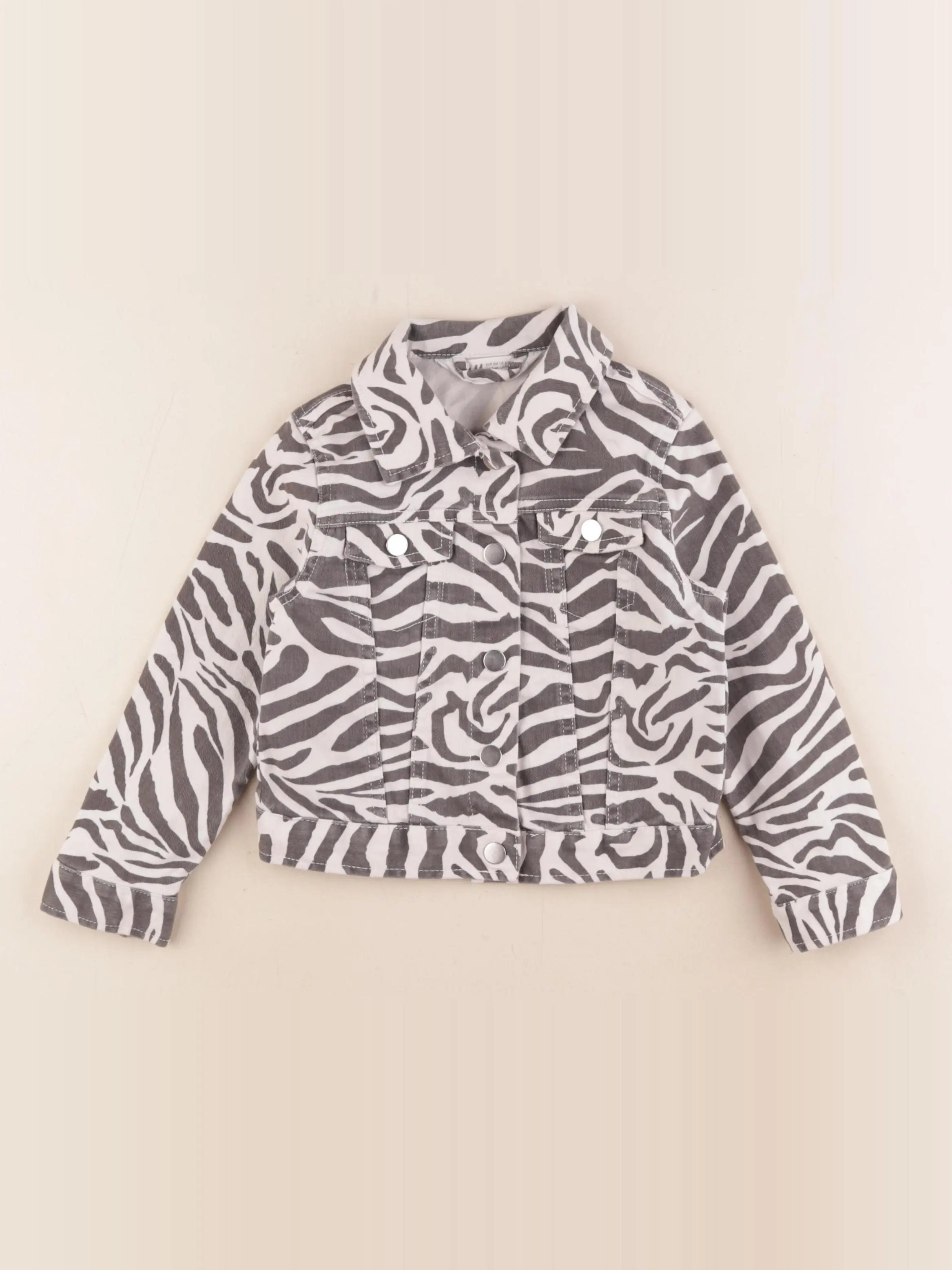 H&M - veste noir - 3/4 ans