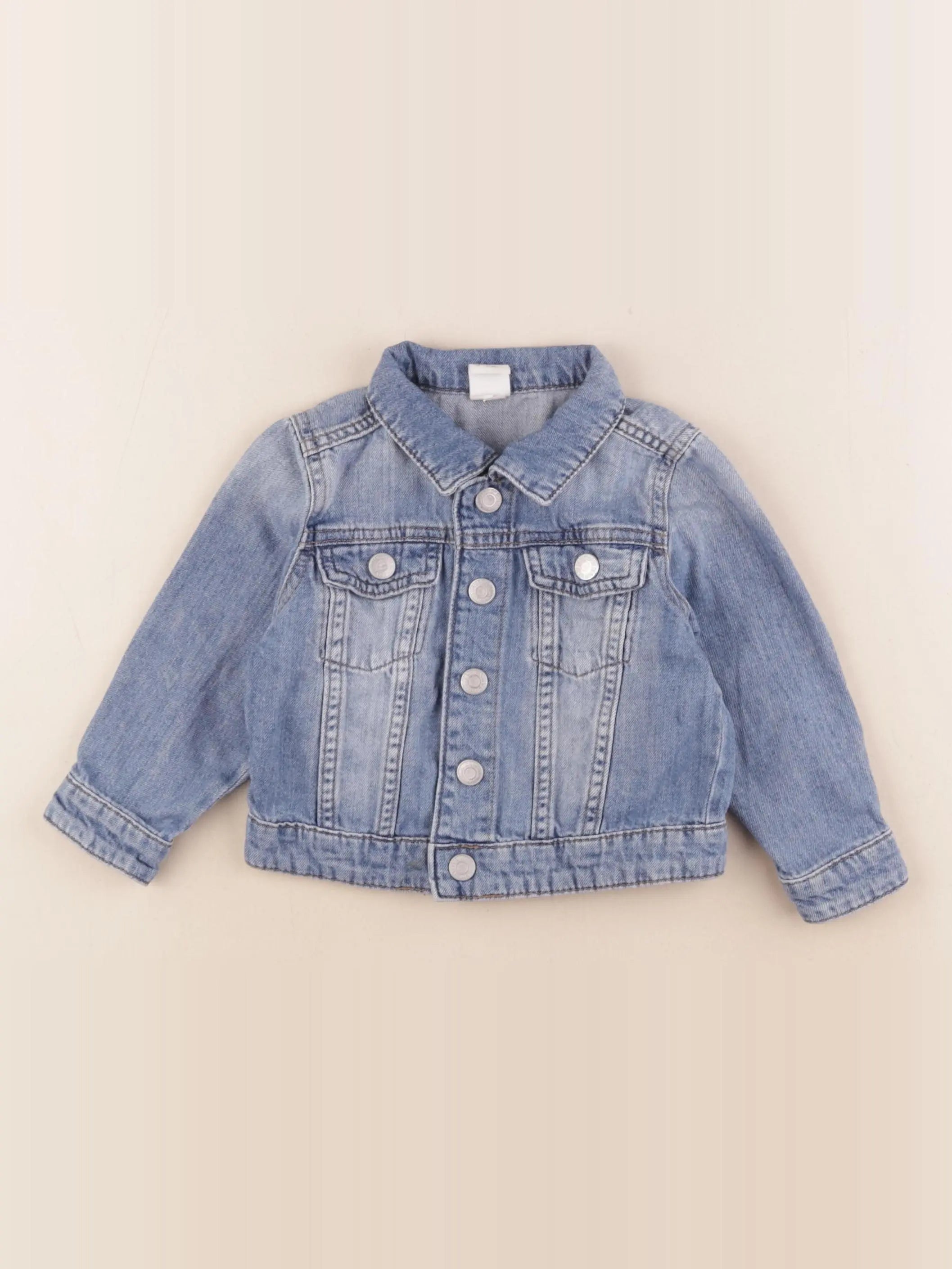 H&M - veste bleu - 12/18 mois