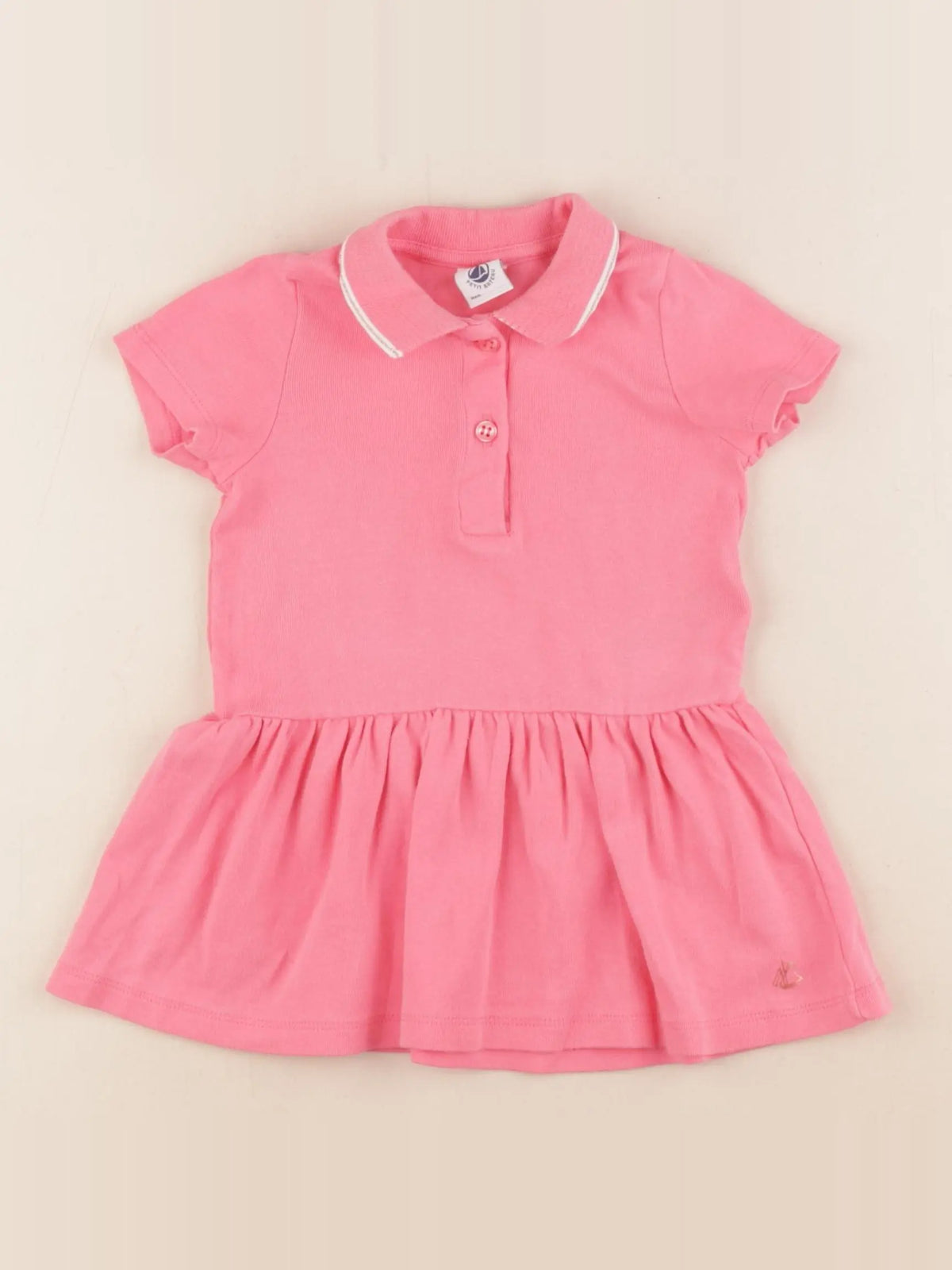 Petit Bateau - robe rose - 12 mois
