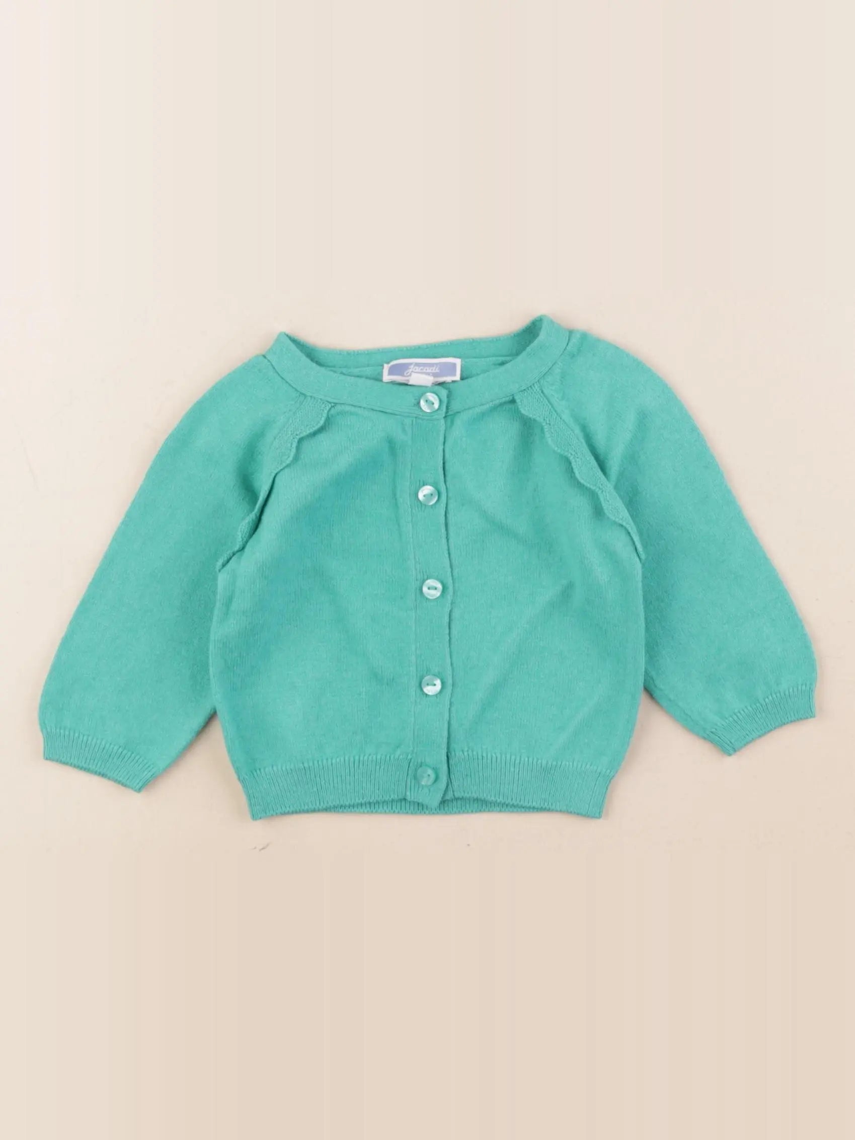 Jacadi - gilet vert - 6 mois