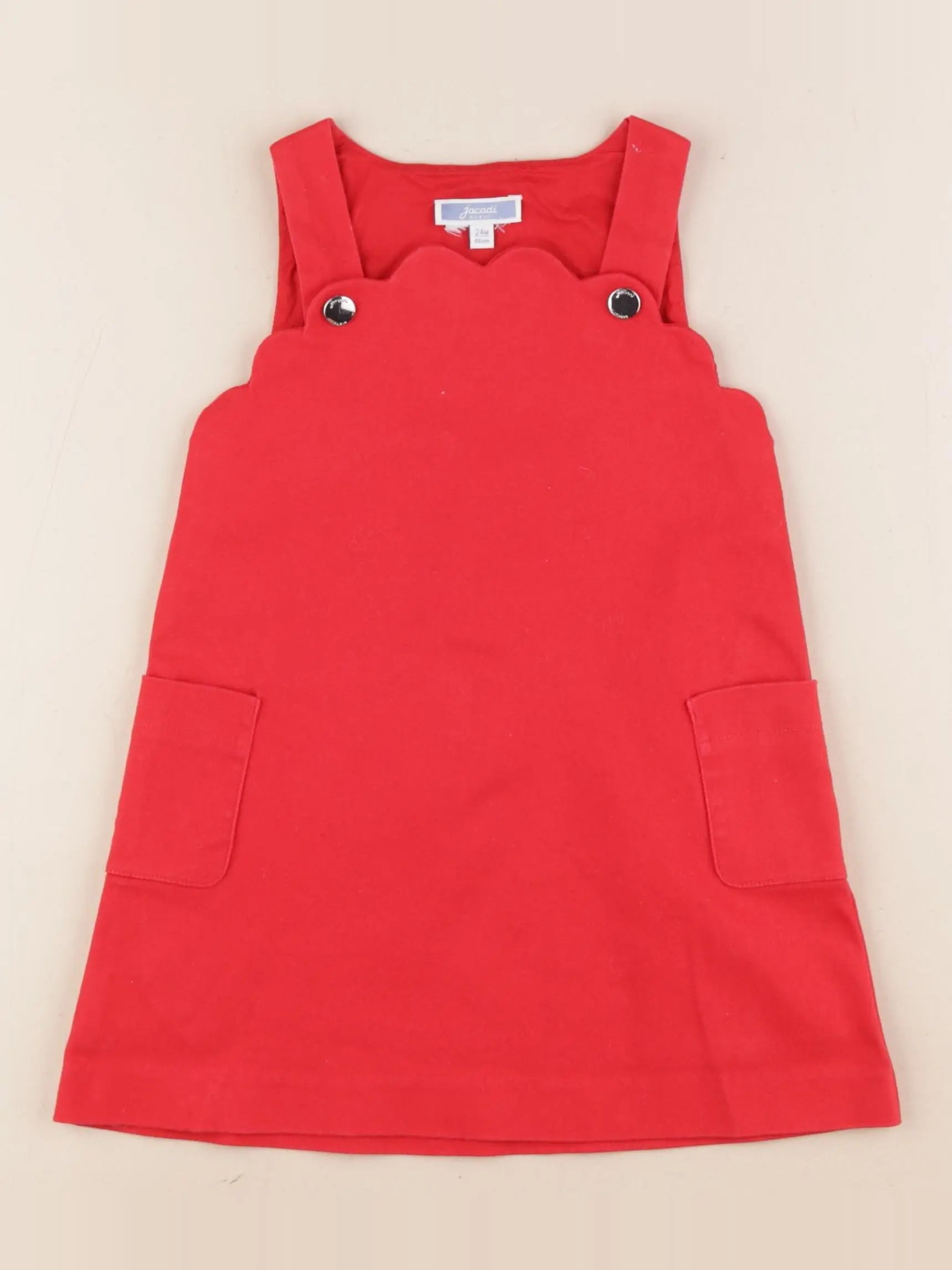 Jacadi - robe rouge - 24 mois
