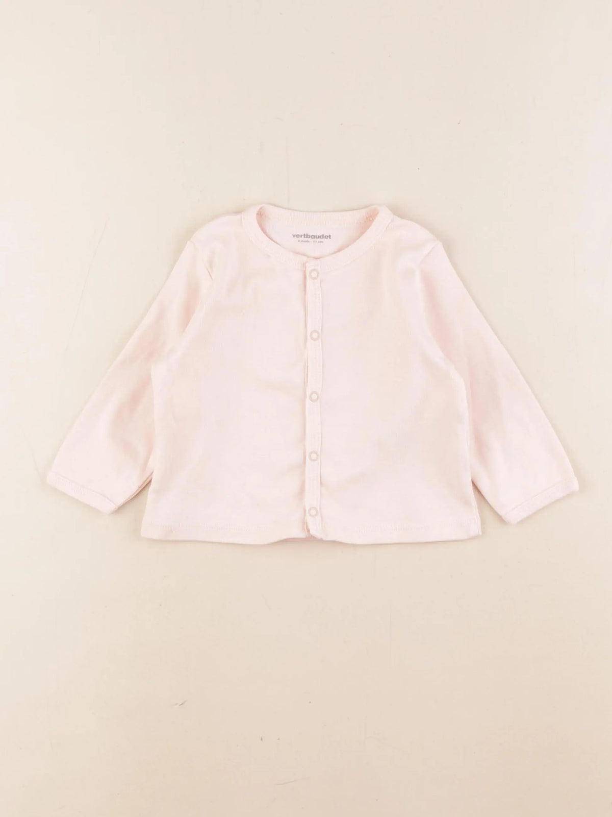 Vertbaudet - tee-shirt rose - 9 mois
