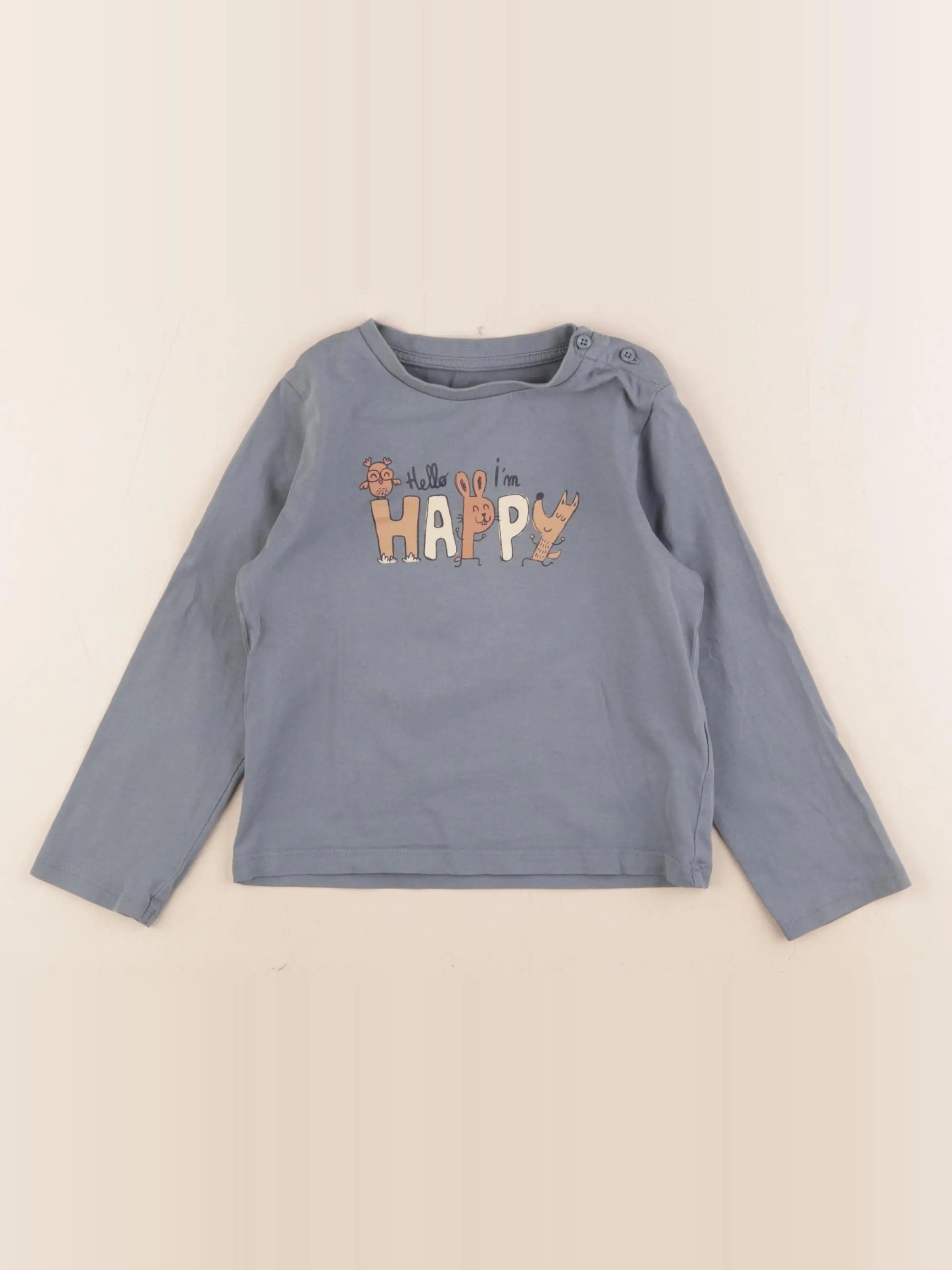 Vertbaudet - tee-shirt vert - 3 ans