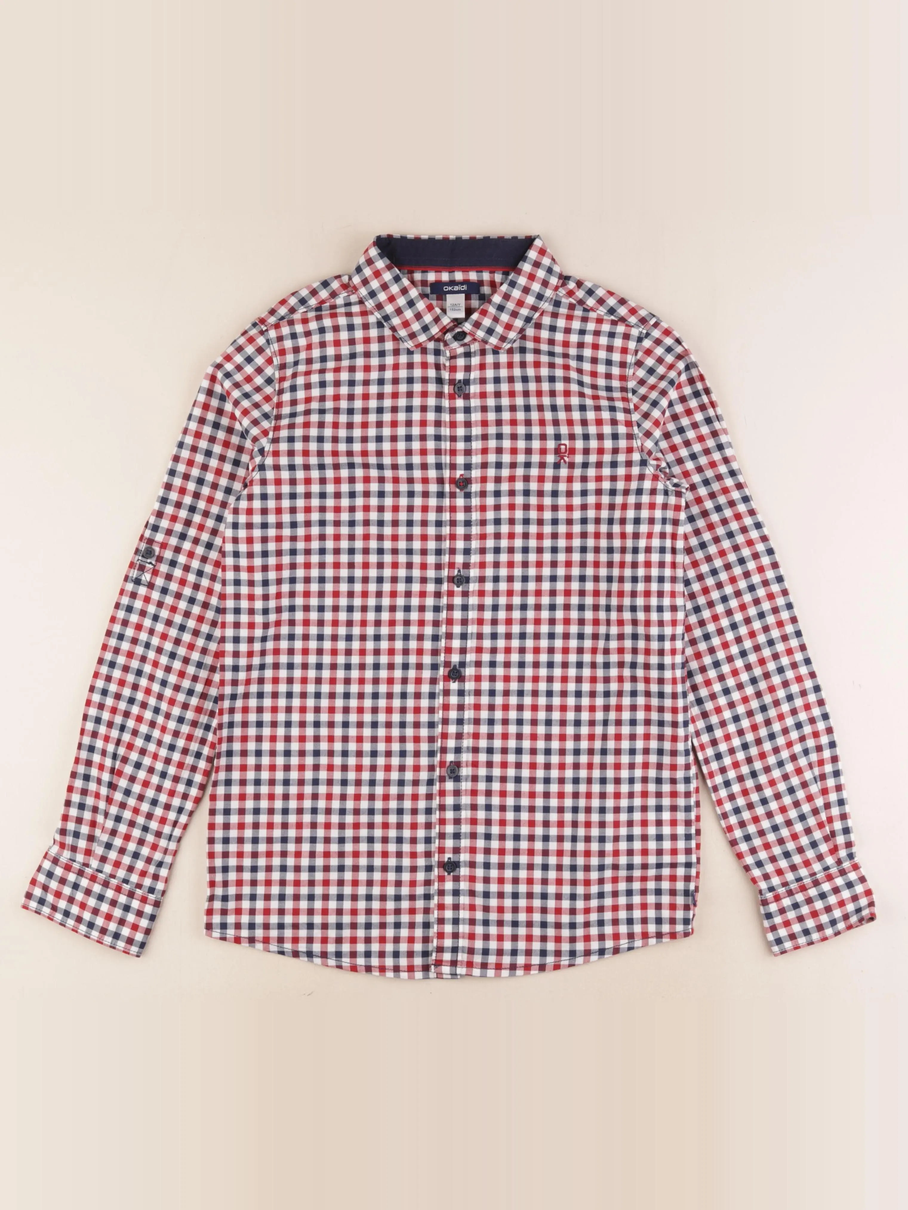 Okaidi - chemise rouge - 12 ans