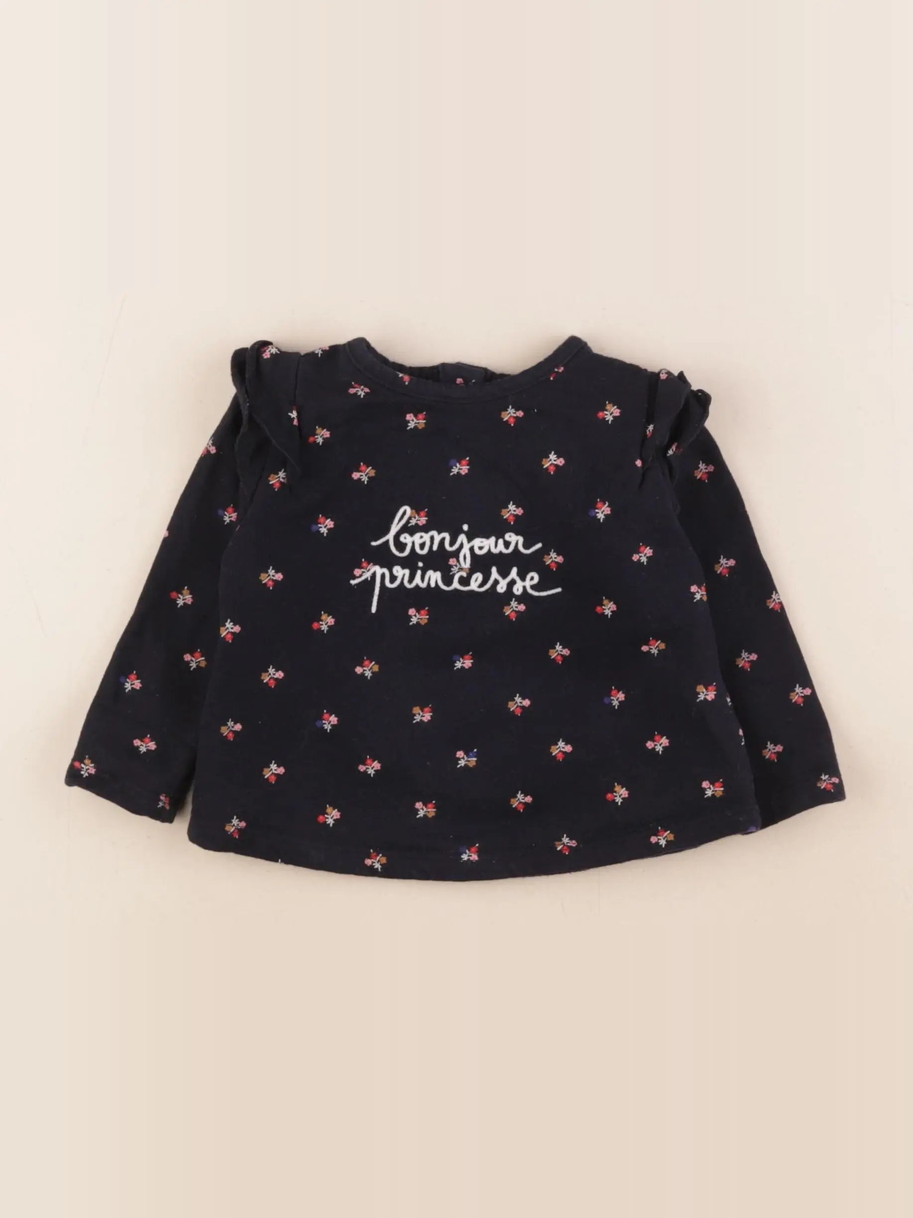 Boutchou - sweat bleu - 12 mois