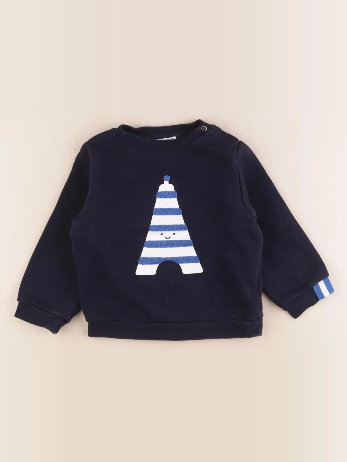 Jacadi - sweat bleu - 36 mois