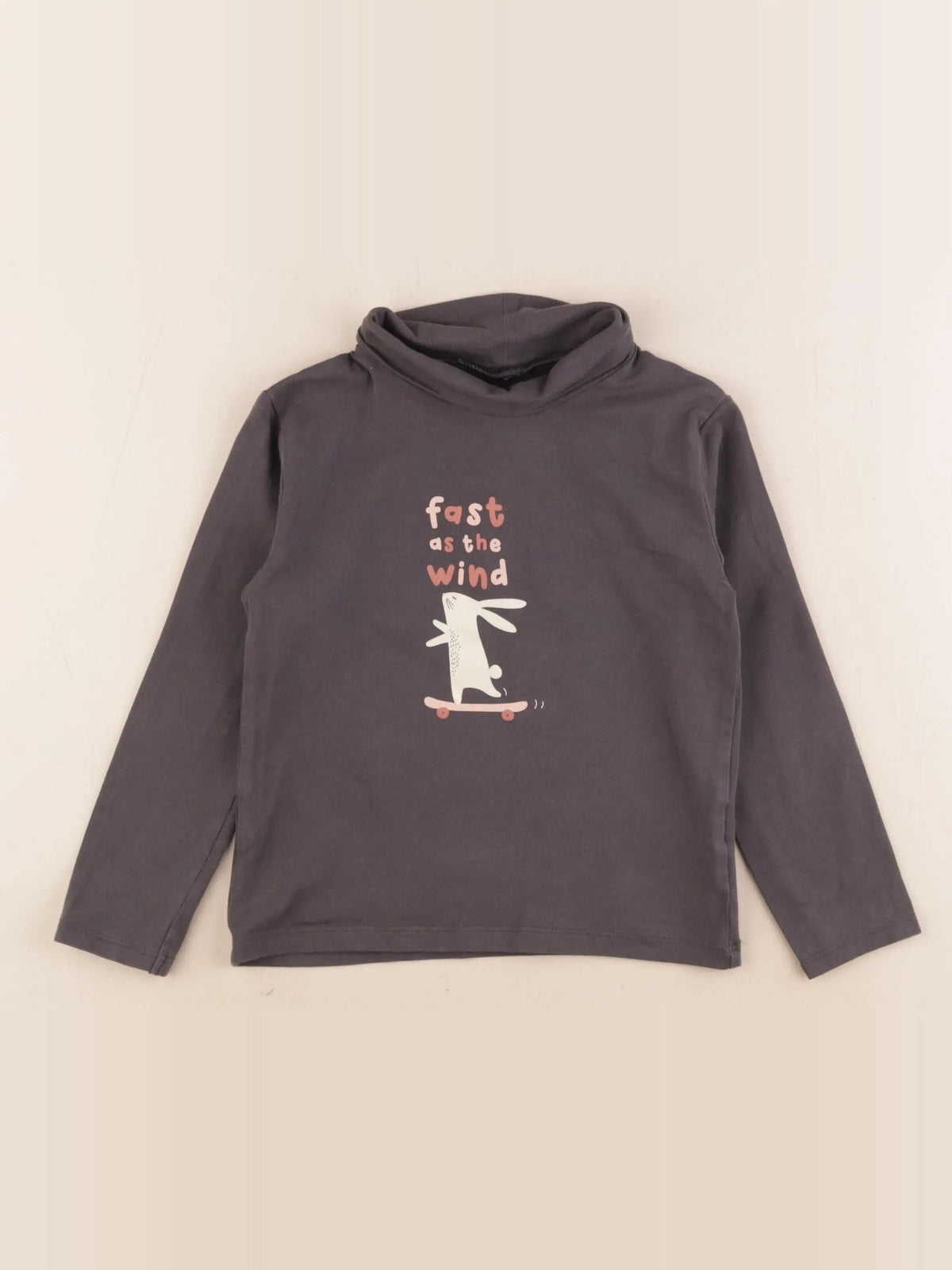 Vertbaudet - sous-pull taupe - 5 ans