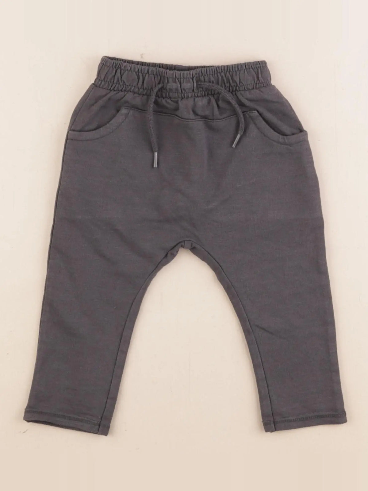 Vertbaudet - jogging taupe - 6 mois