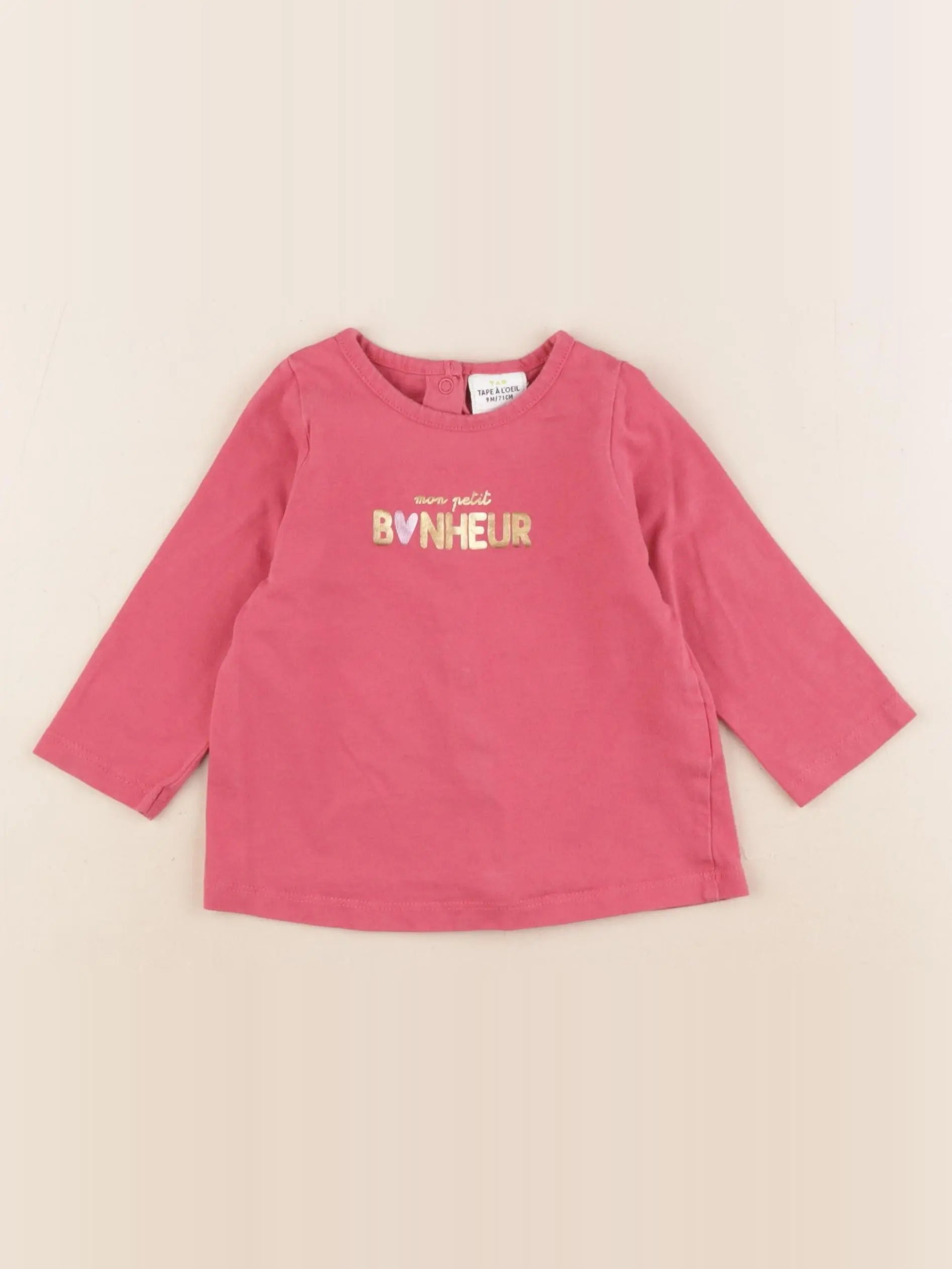 Tape à l'oeil - tee-shirt rouge - 9 mois