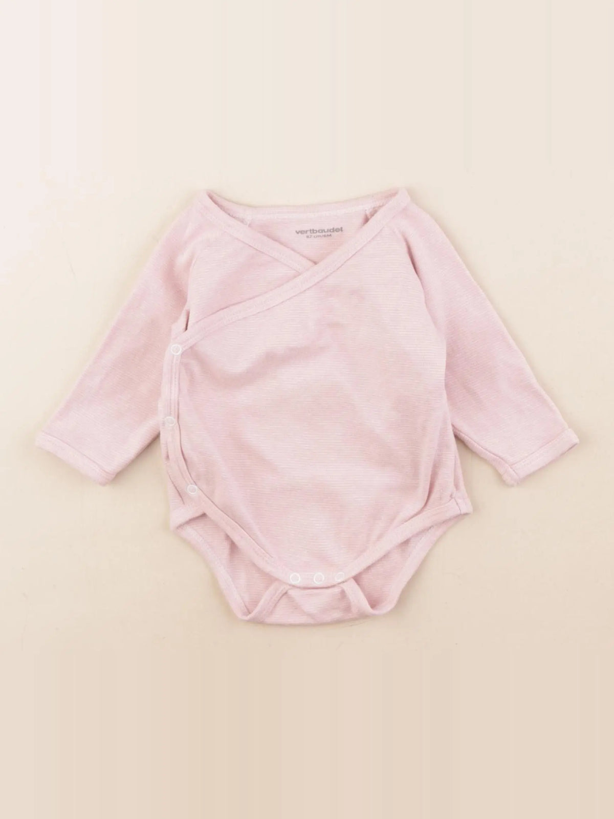 Vertbaudet - body rose - 6 mois