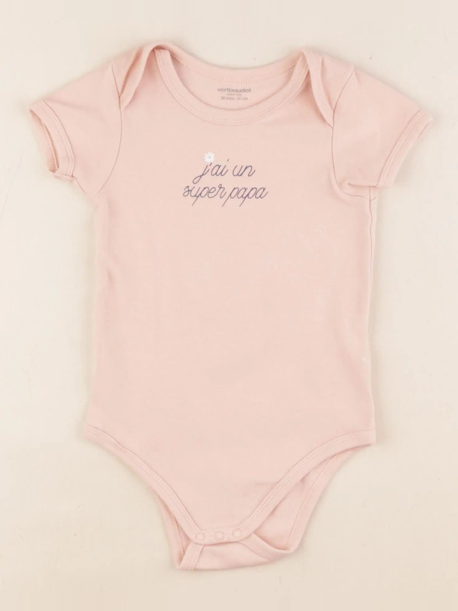 Vertbaudet - body rose - 36 mois
