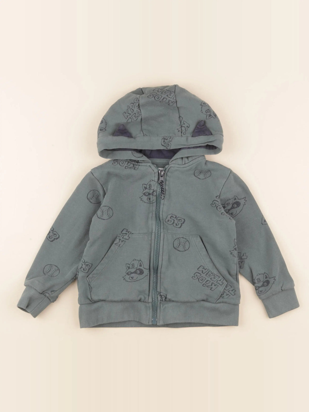 Vertbaudet - sweat vert - 4 ans