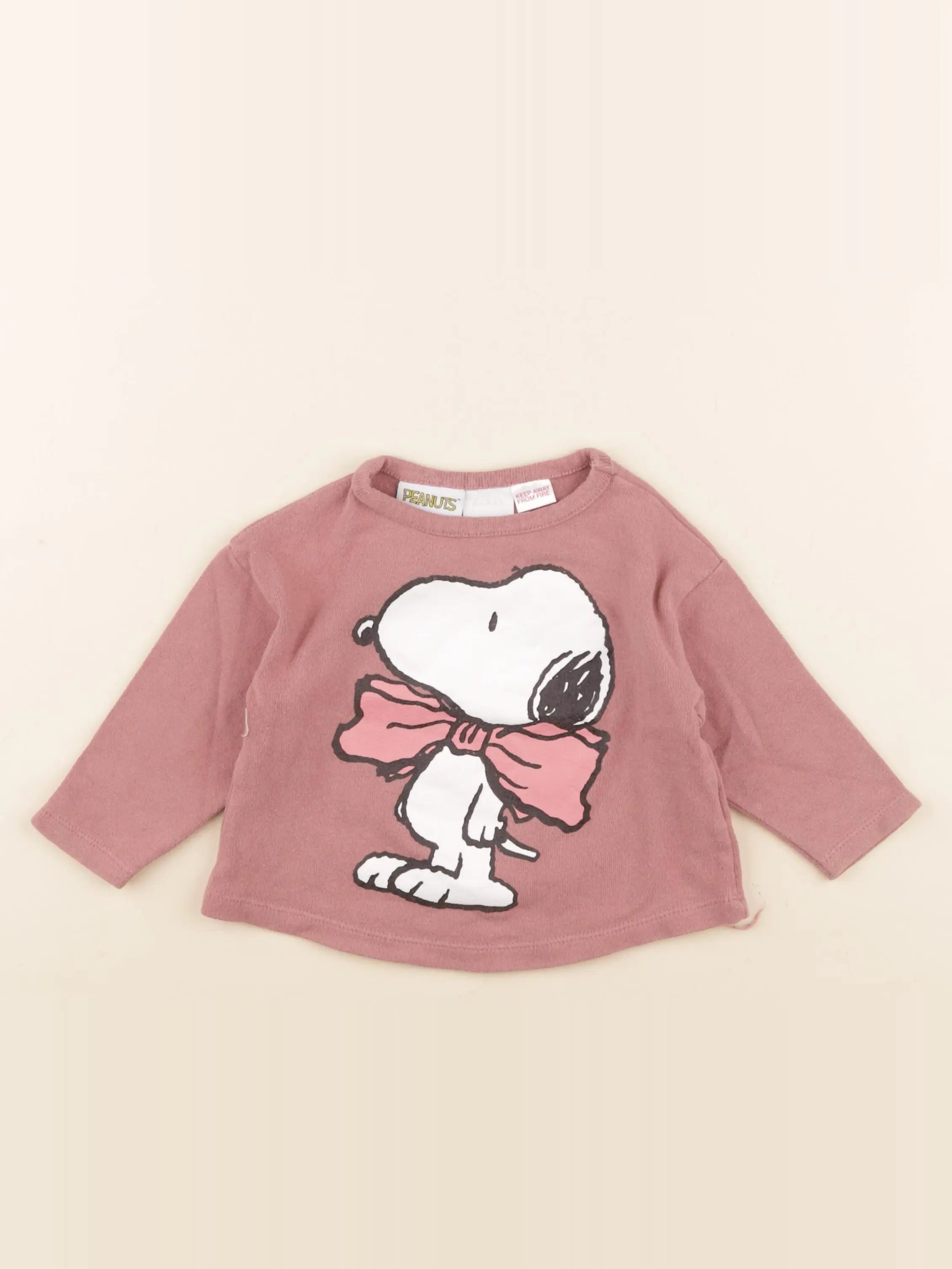 Zara - tee-shirt rose - 9/12 mois