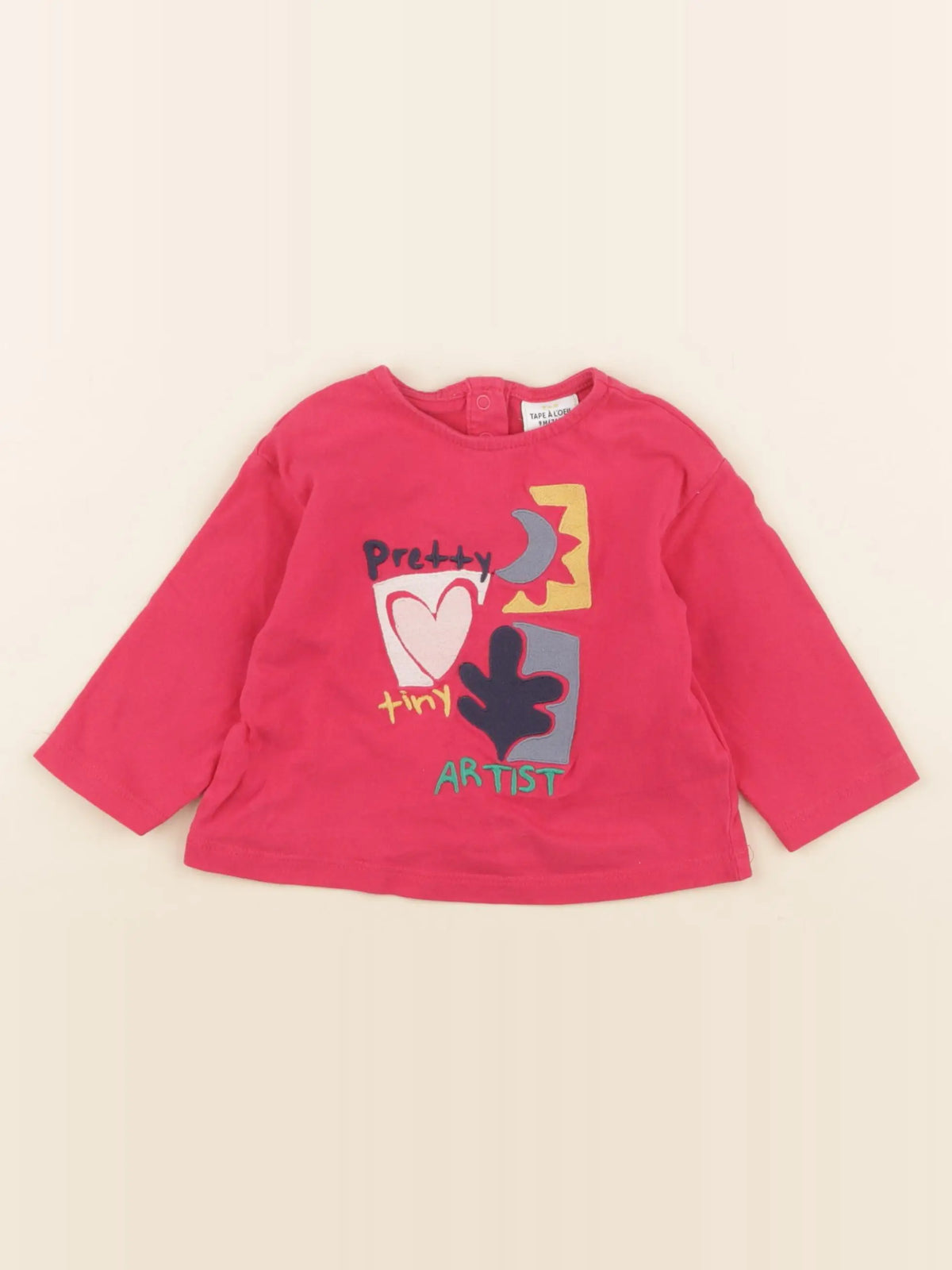Tape à l'oeil - tee-shirt rose - 9 mois